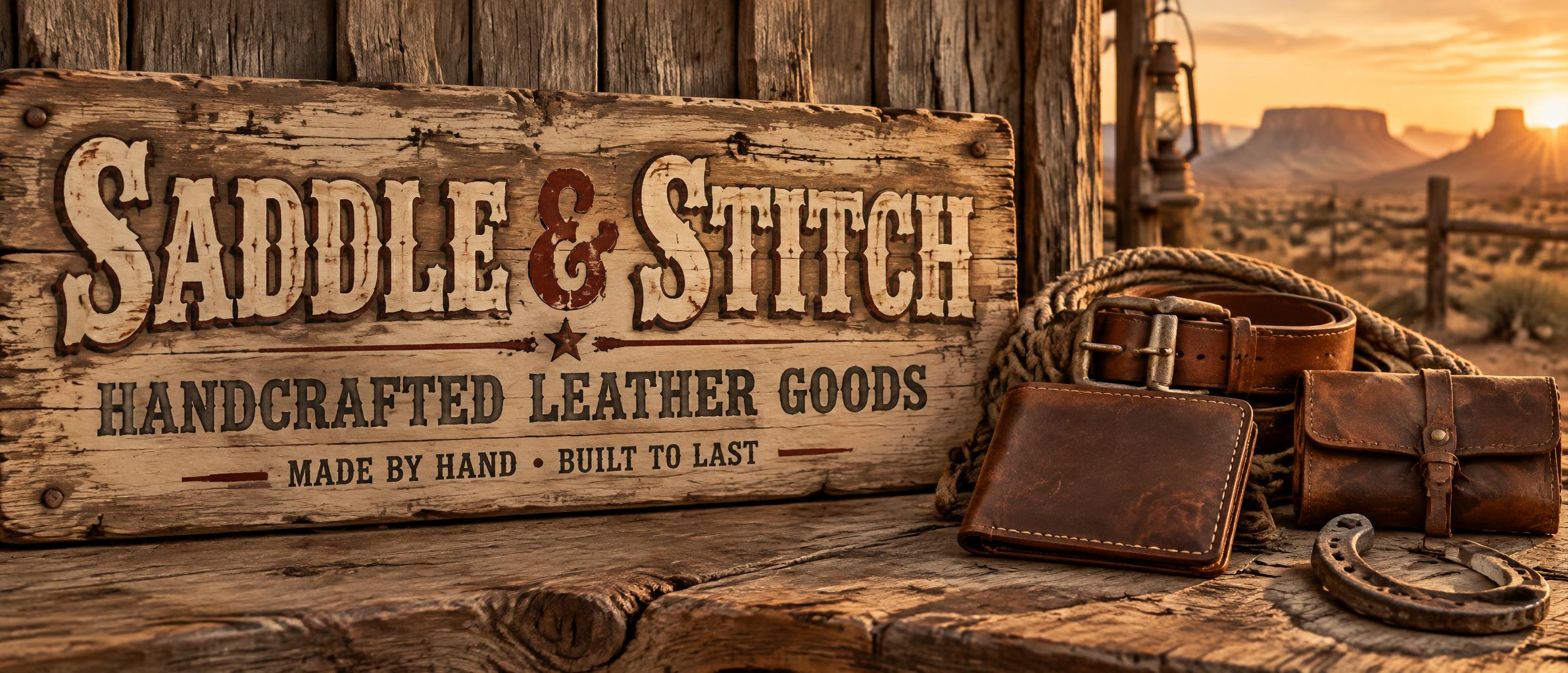 Saddle & Stitch
HANDCRAFTED LEATHER GOODS
MADE BY HAND • BUILT TO LAST