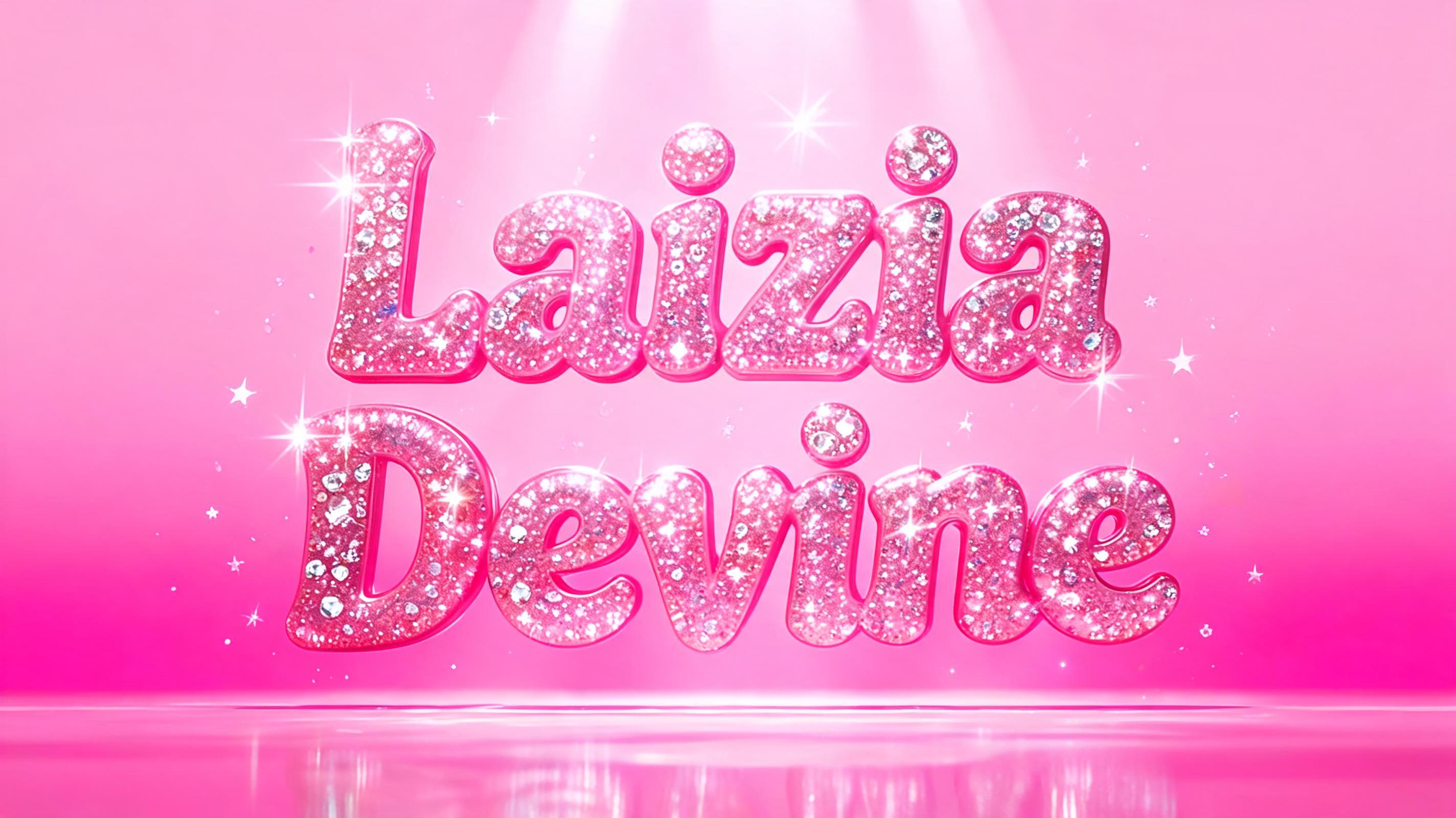 "Laizia Devine" — Barbie | AI Text Effect Generator