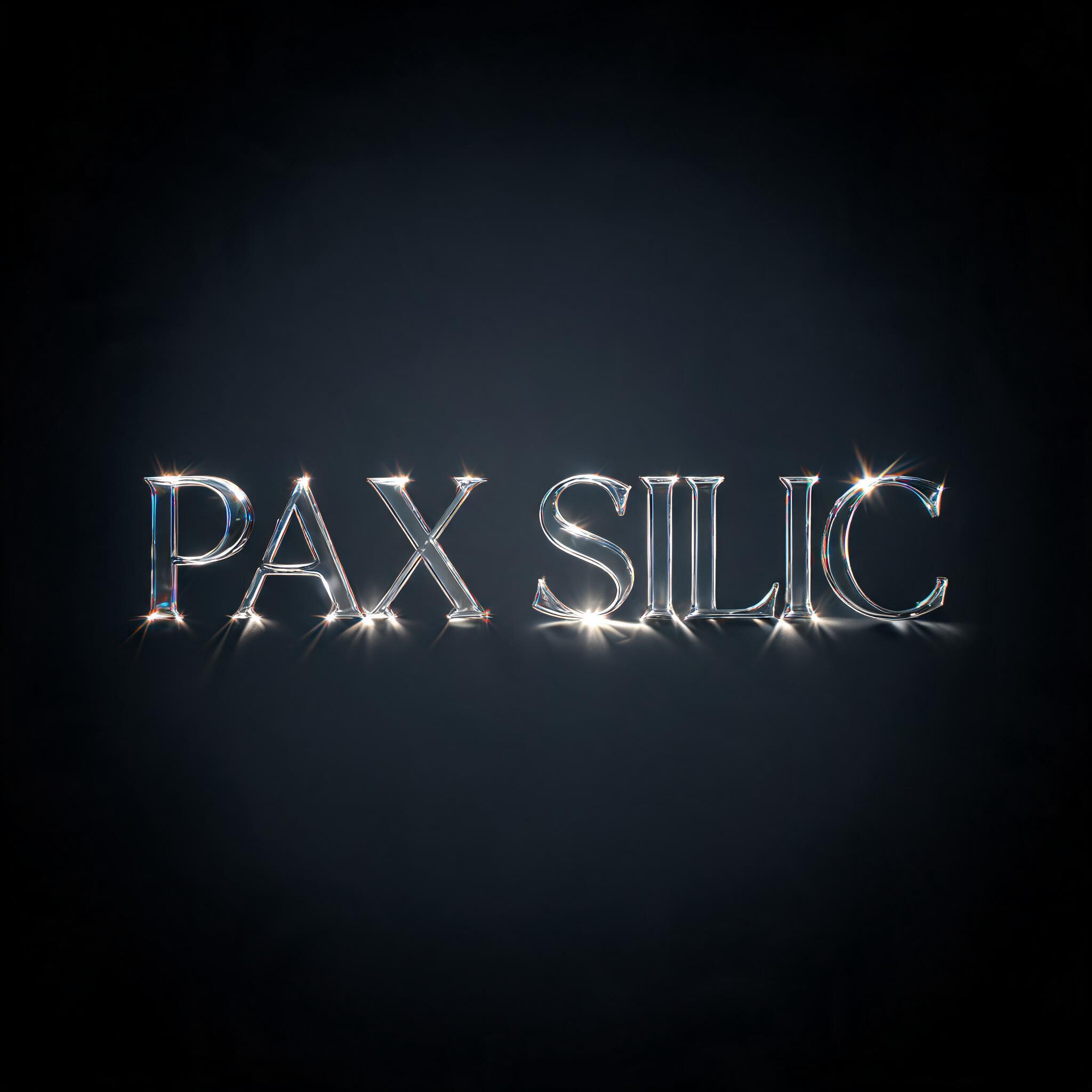 "PAX SILIC" — Glass | AI Text Effect Generator