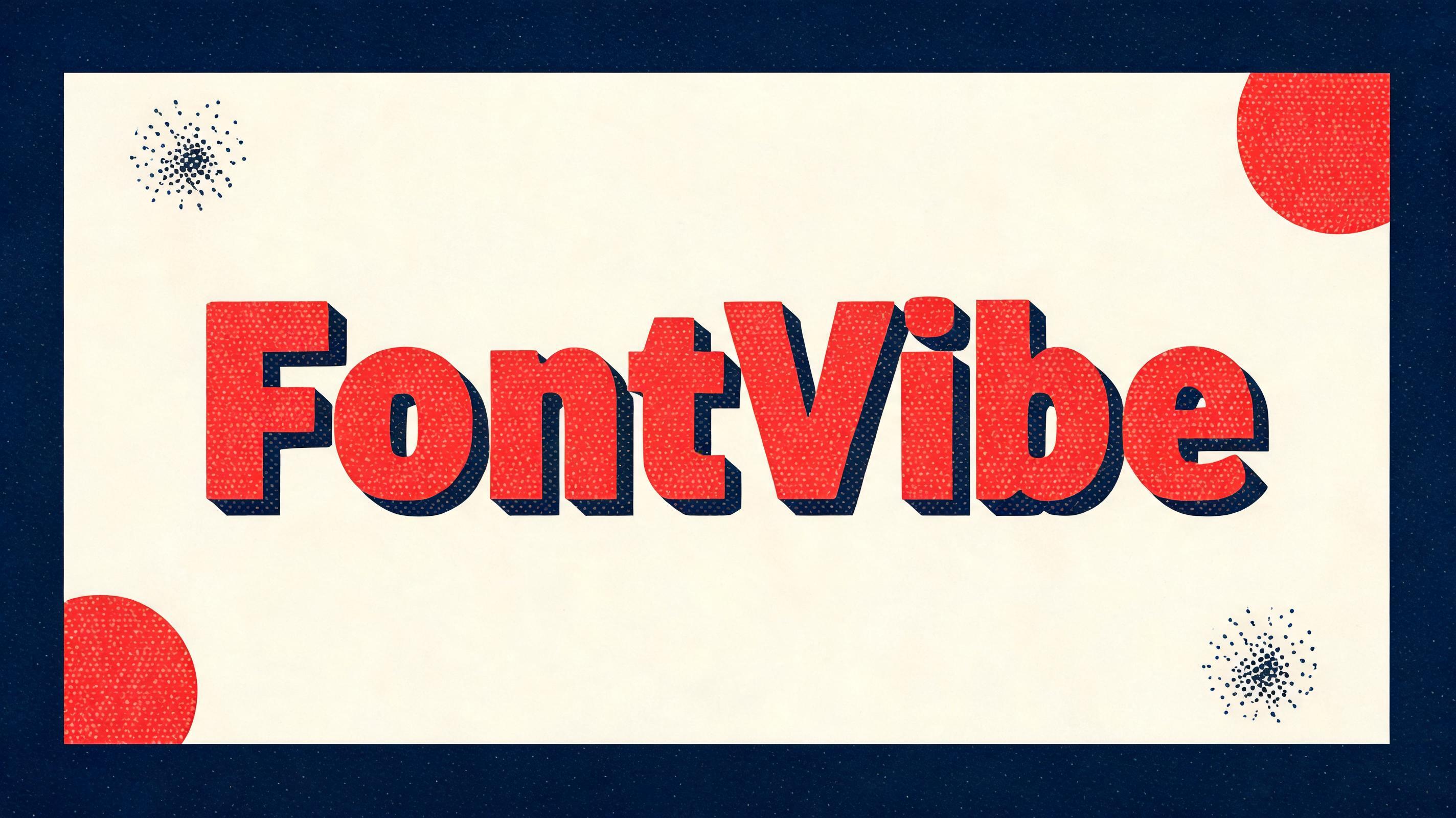 "FontVibe" — Duotone text effect
