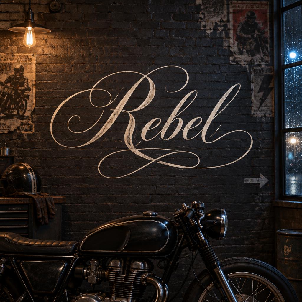 "Rebel" —  | AI Text Effect Generator