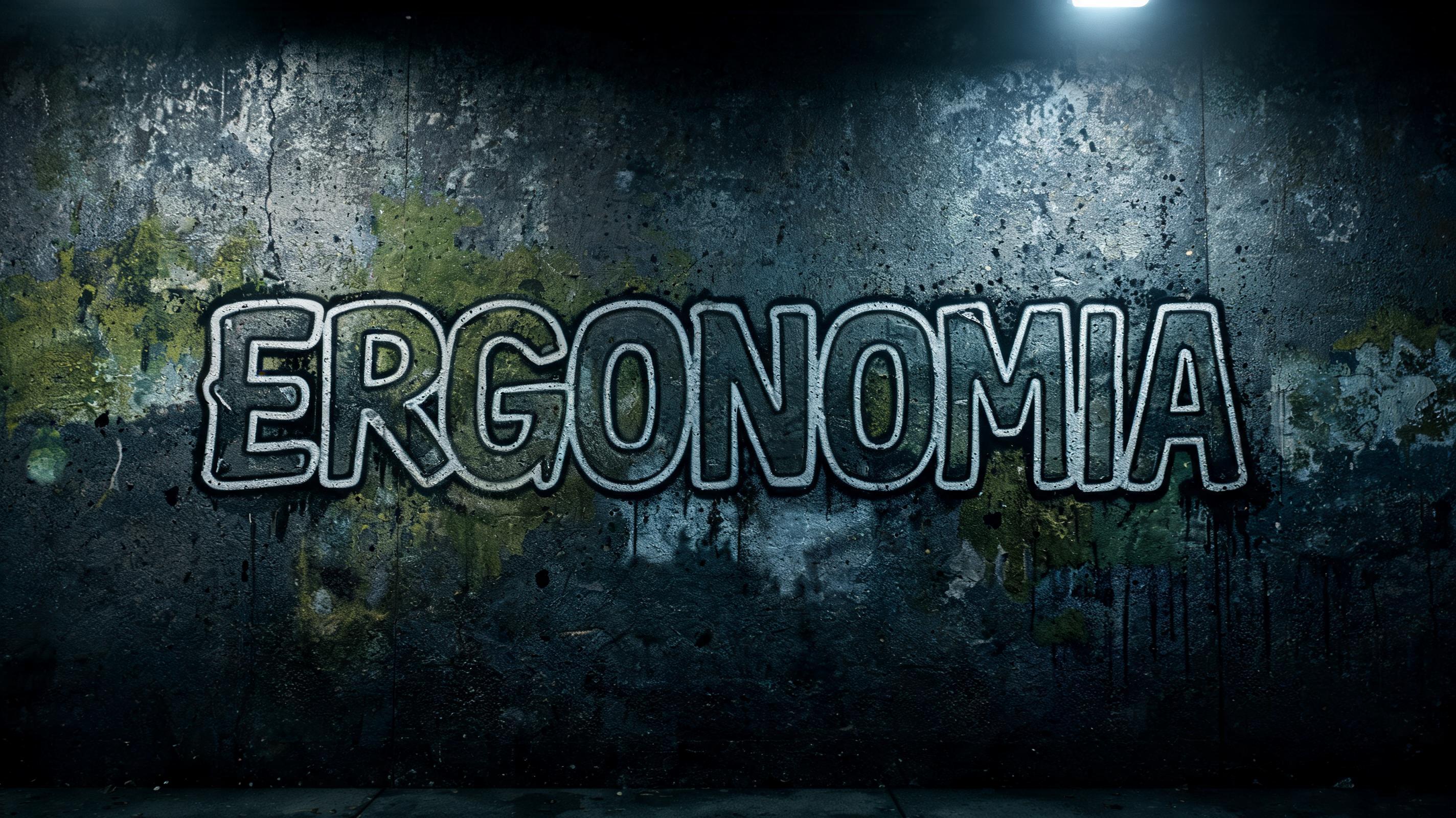 "Ergonomia" —  | AI Text Effect Generator