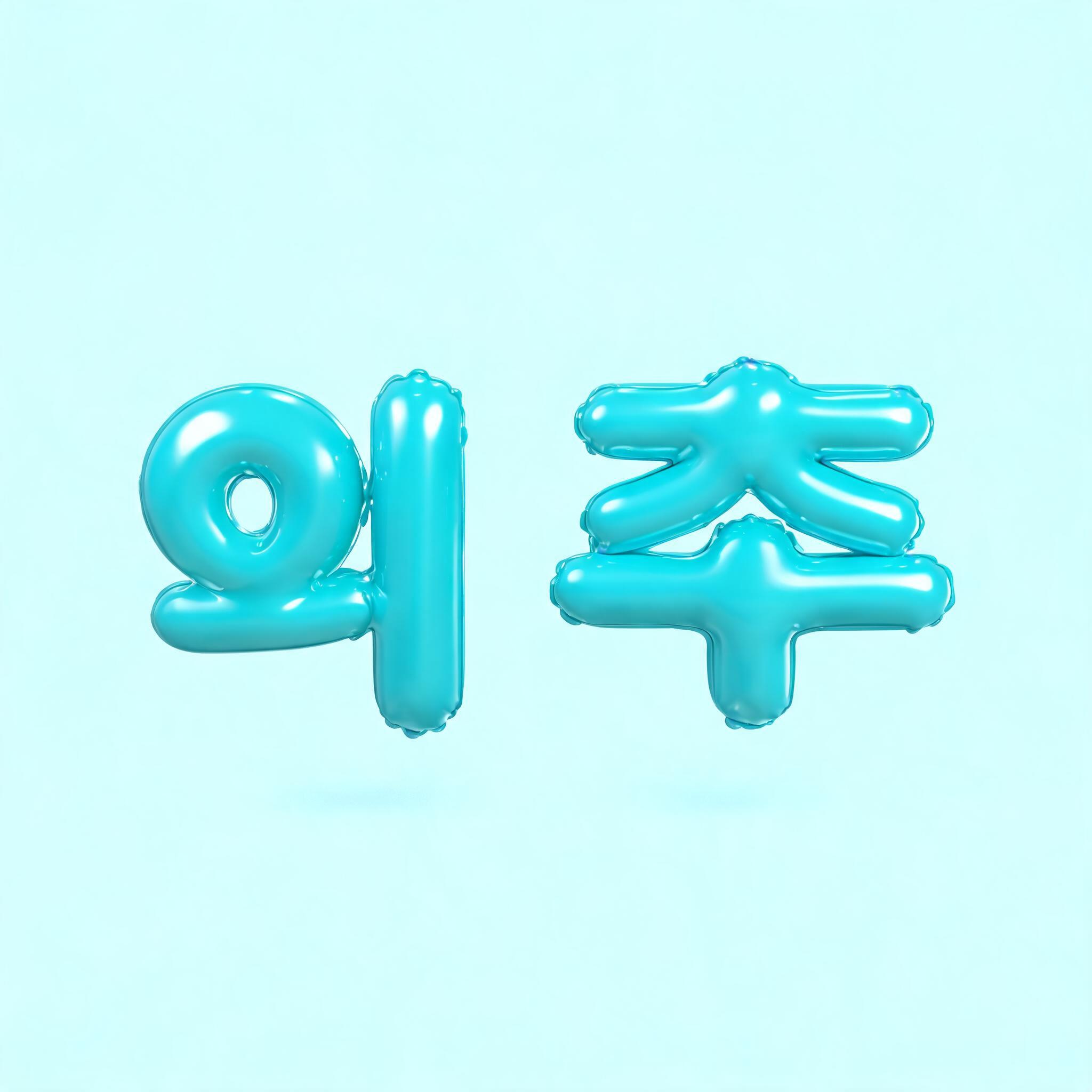 "의주" — 3d Bold Inflated | AI Text Effect Generator