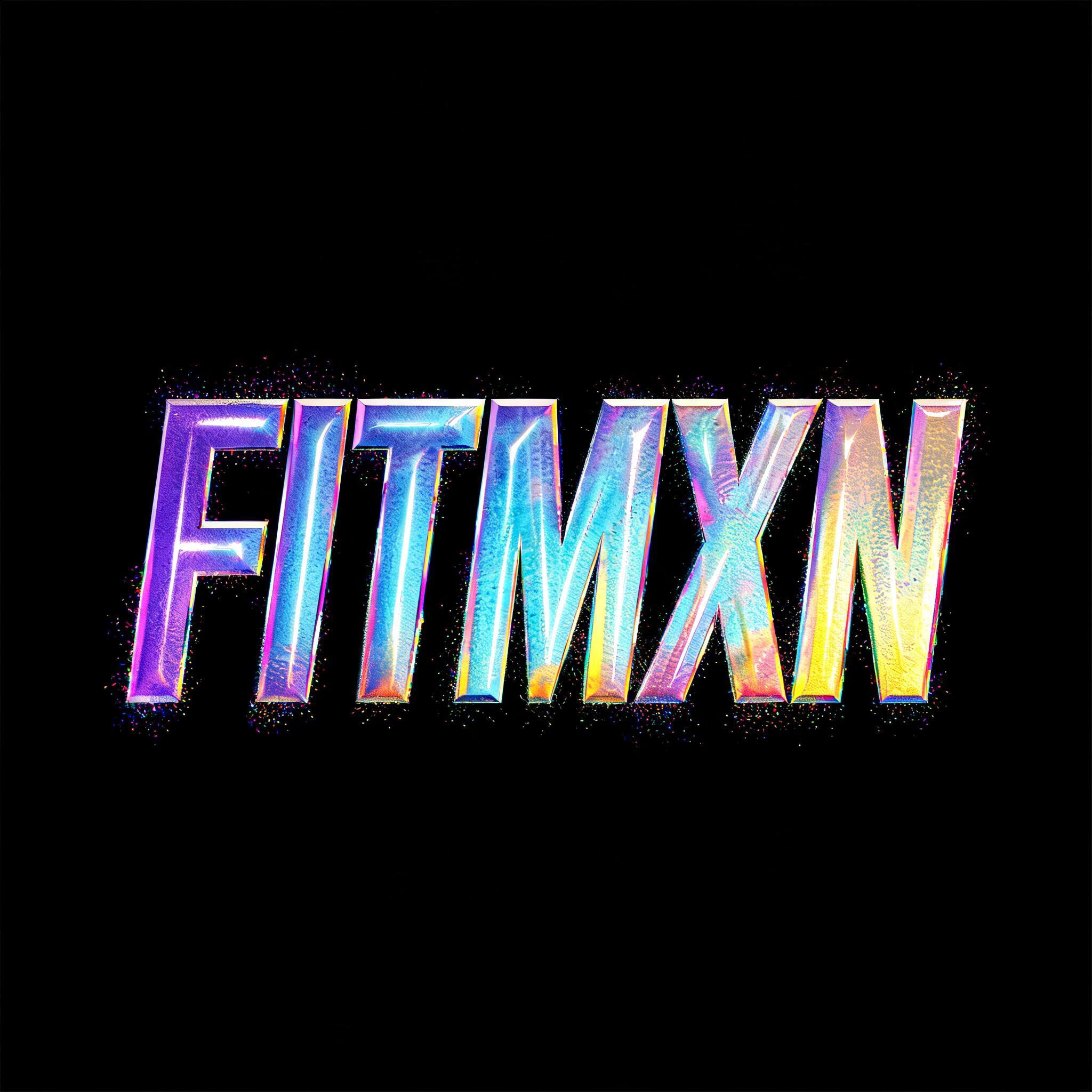 "FITMXN" — Holographic | AI Text Effect Generator