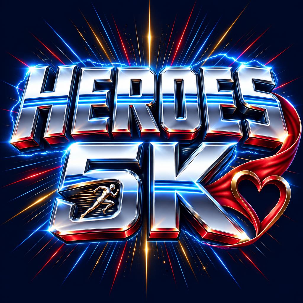 "HEROES
5K" — Superhero | AI Text Effect Generator