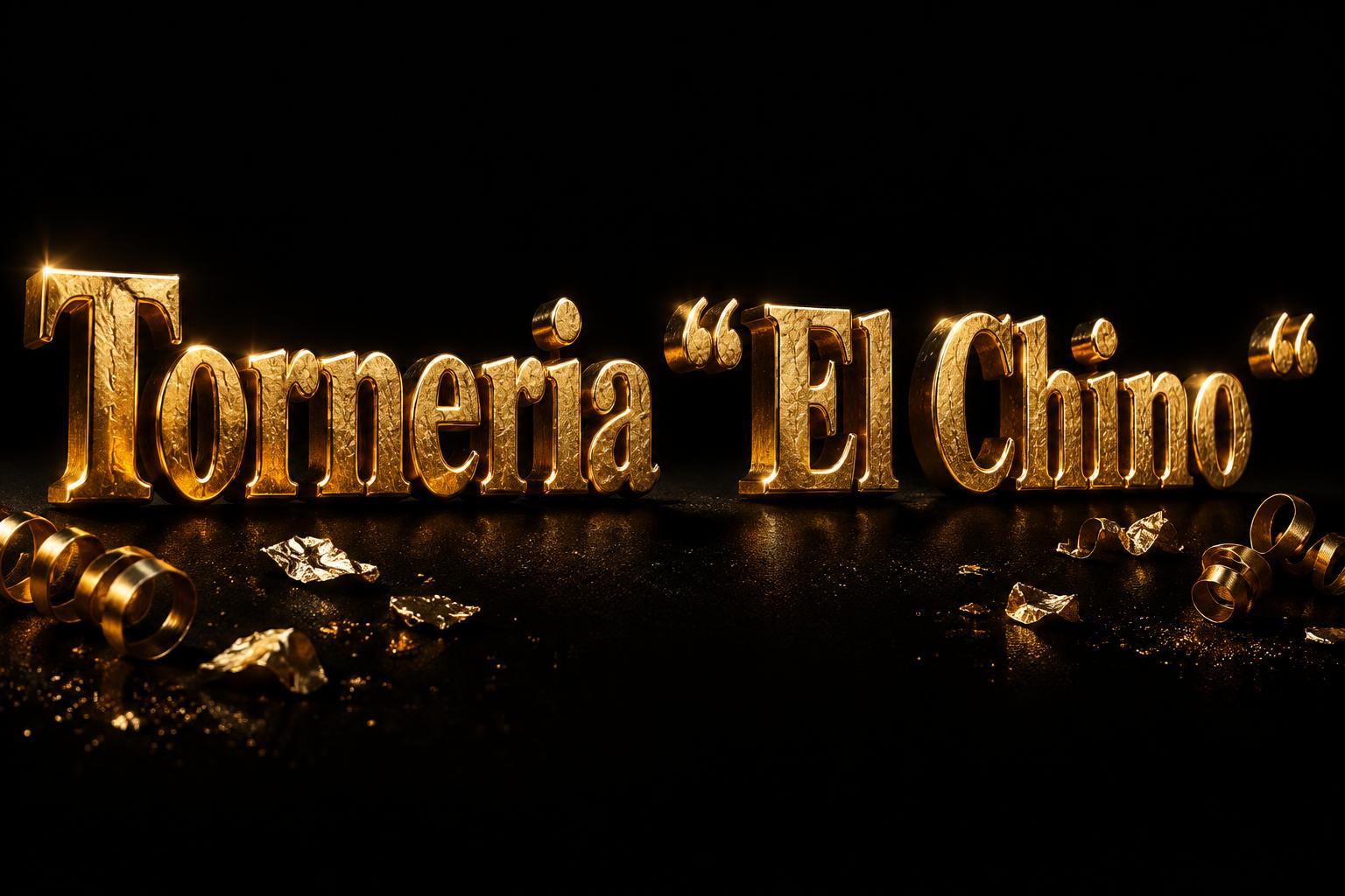 "Torneria “ El Chino “" — Luxury Gold | AI Text Effect Generator
