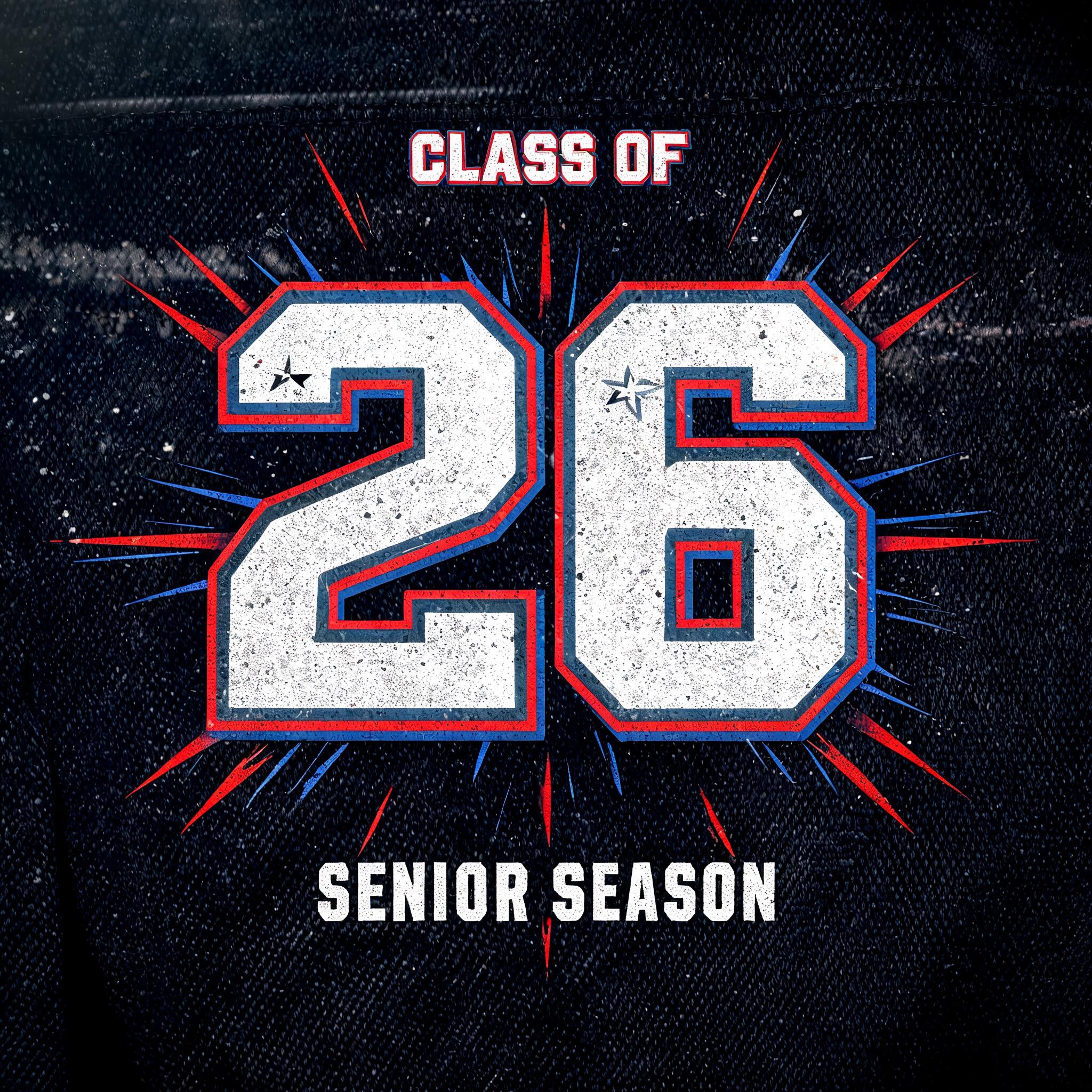 "CLASS OF
26
SENIOR SEASON" — Sports | AI Text Effect Generator