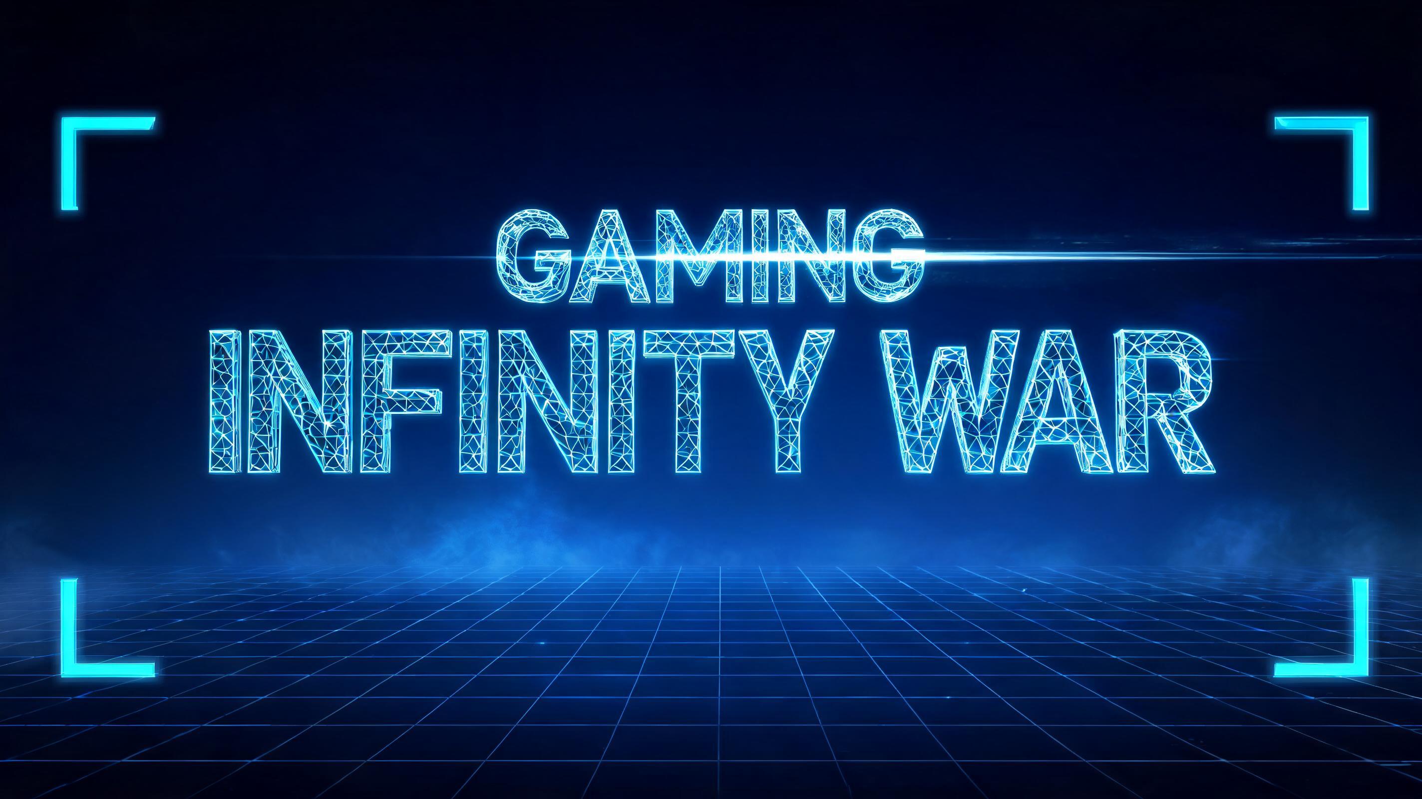 "Gaming infinity War" — Futuristic | AI Text Effect Generator