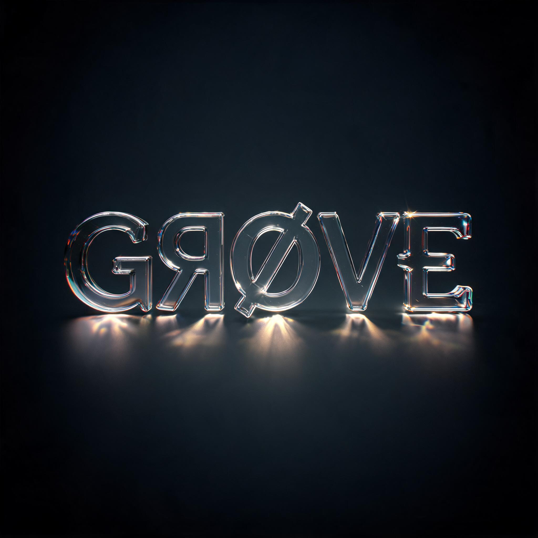 "GЯØVΞ" — Glass | AI Text Effect Generator