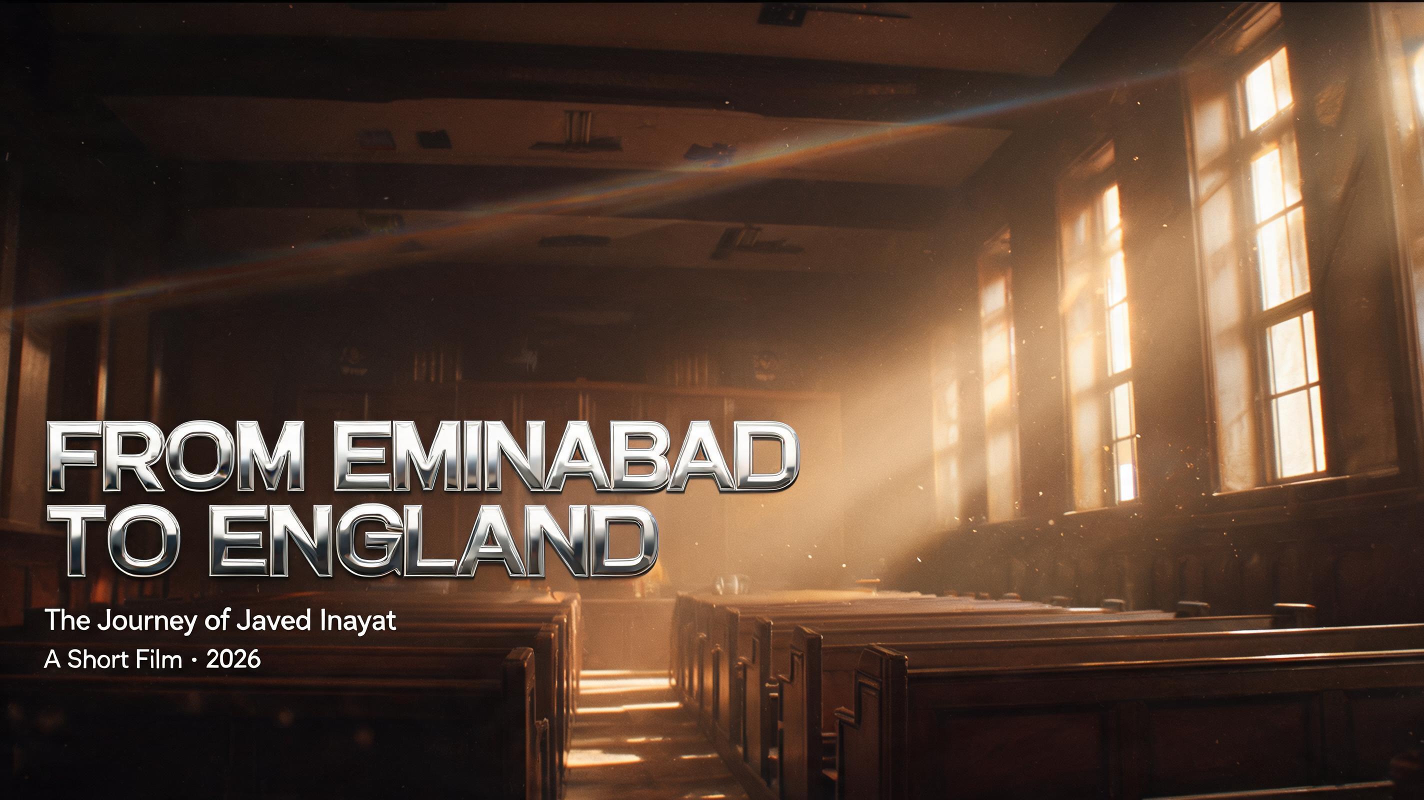 "FROM EMINABAD TO ENGLAND
The Journey of Javed Inayat" — Cinematic Netflix | AI Text Effect Generator