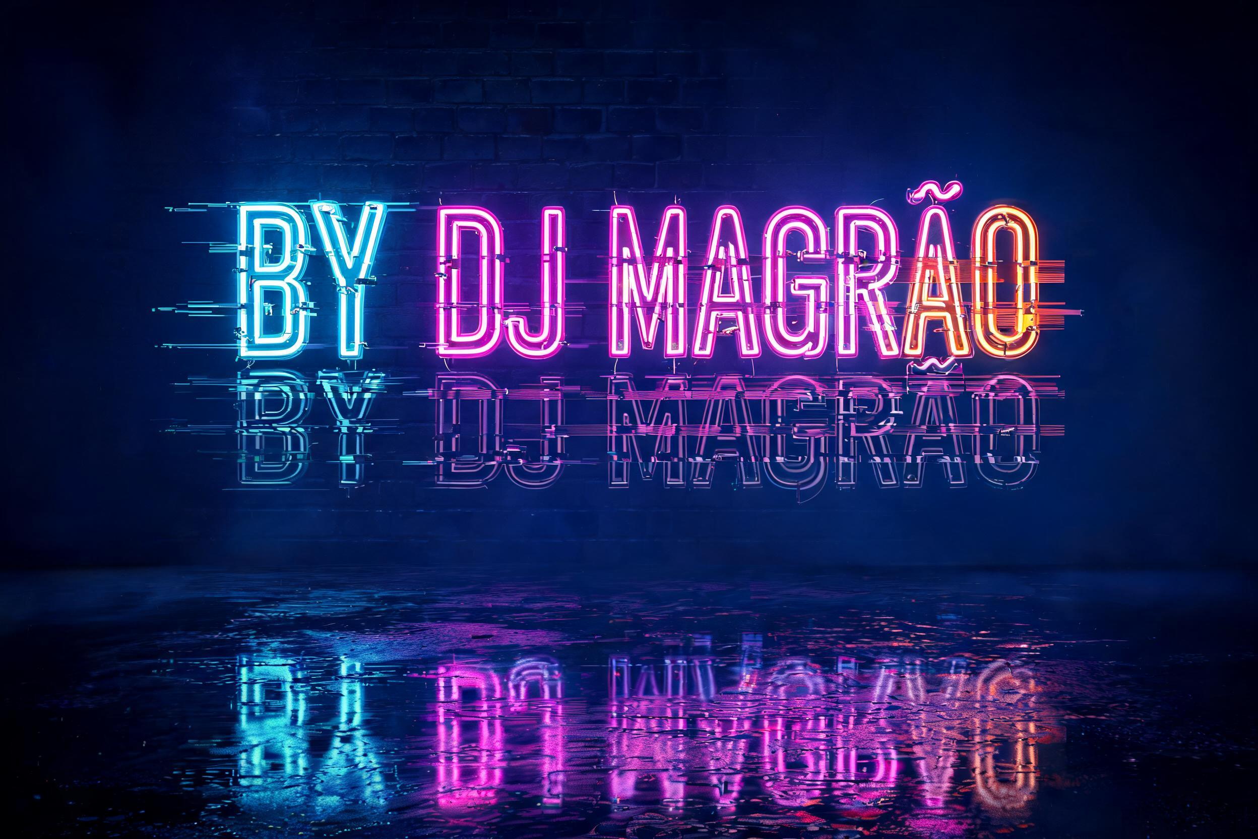 "BY DJ MAGRÃO" — Neon Glow | AI Text Effect Generator
