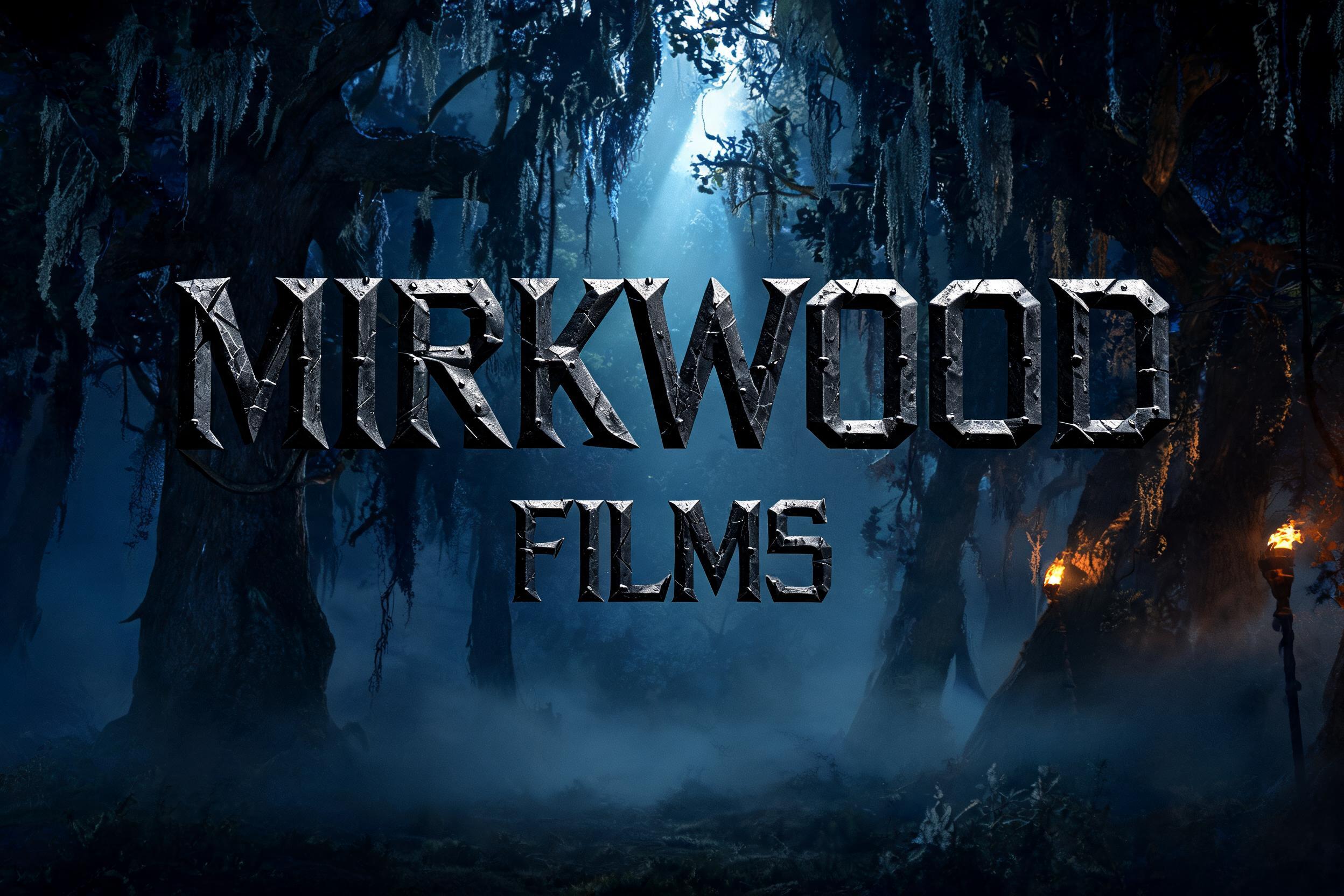 "Mirkwood Films" — Viking text effect