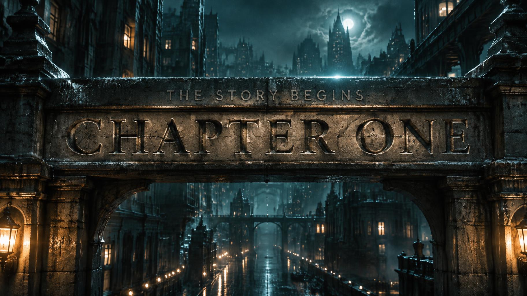 "CHAPTER ONE
THE STORY BEGINS" — Cinematic Netflix | AI Text Effect Generator