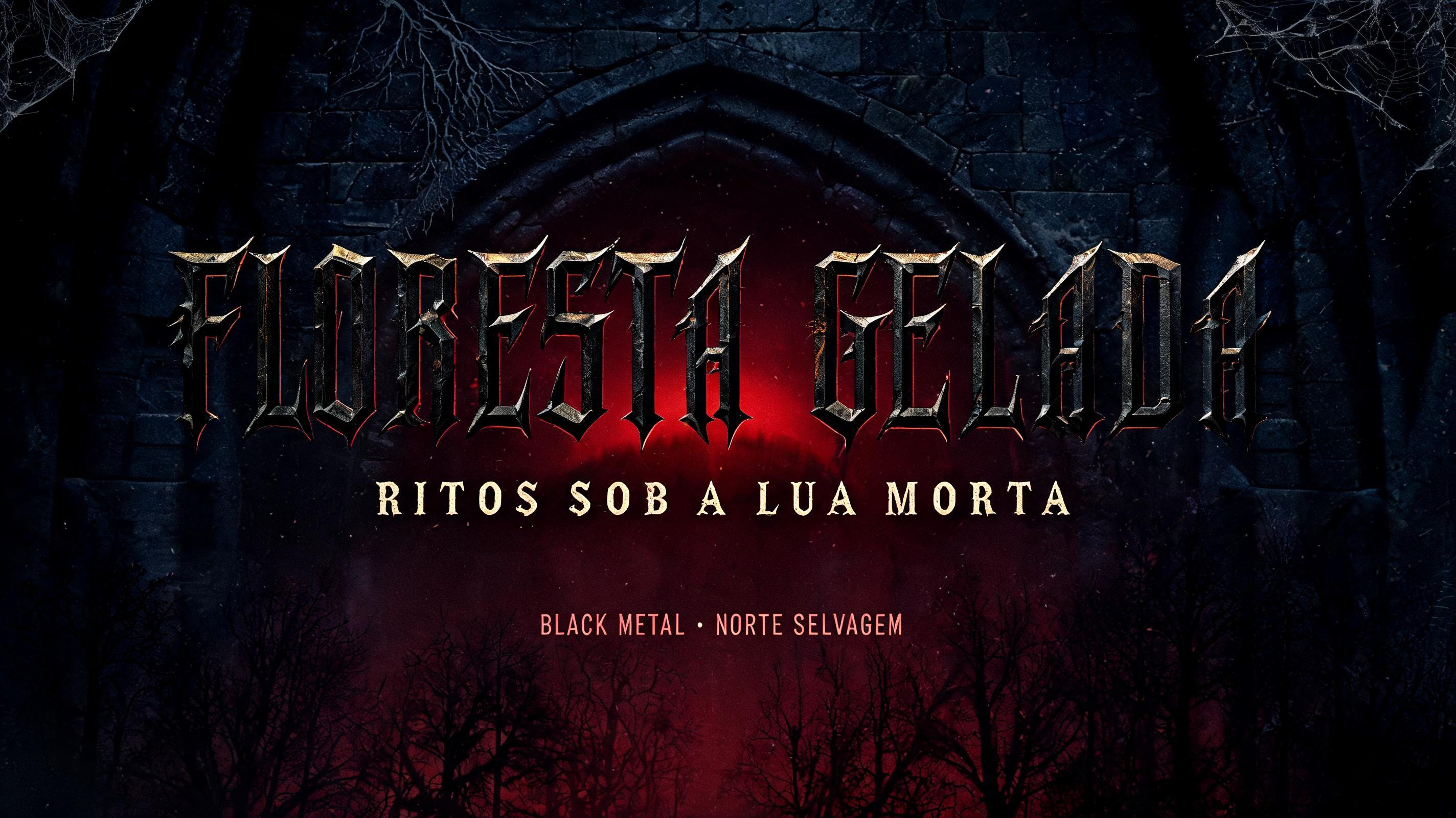 "Um título black metal pro grupo «Floresta Gelada»" — Gothic Font | AI Text Effect Generator