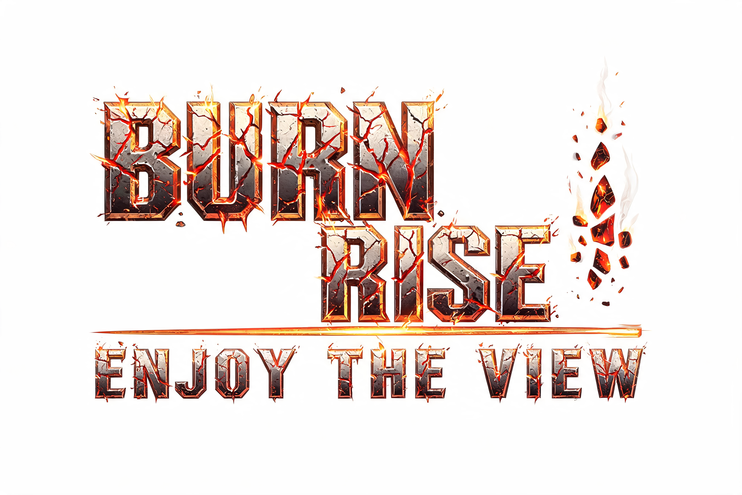 "BURN
RISE
ENJOY THE VIEW" —  | AI Text Effect Generator