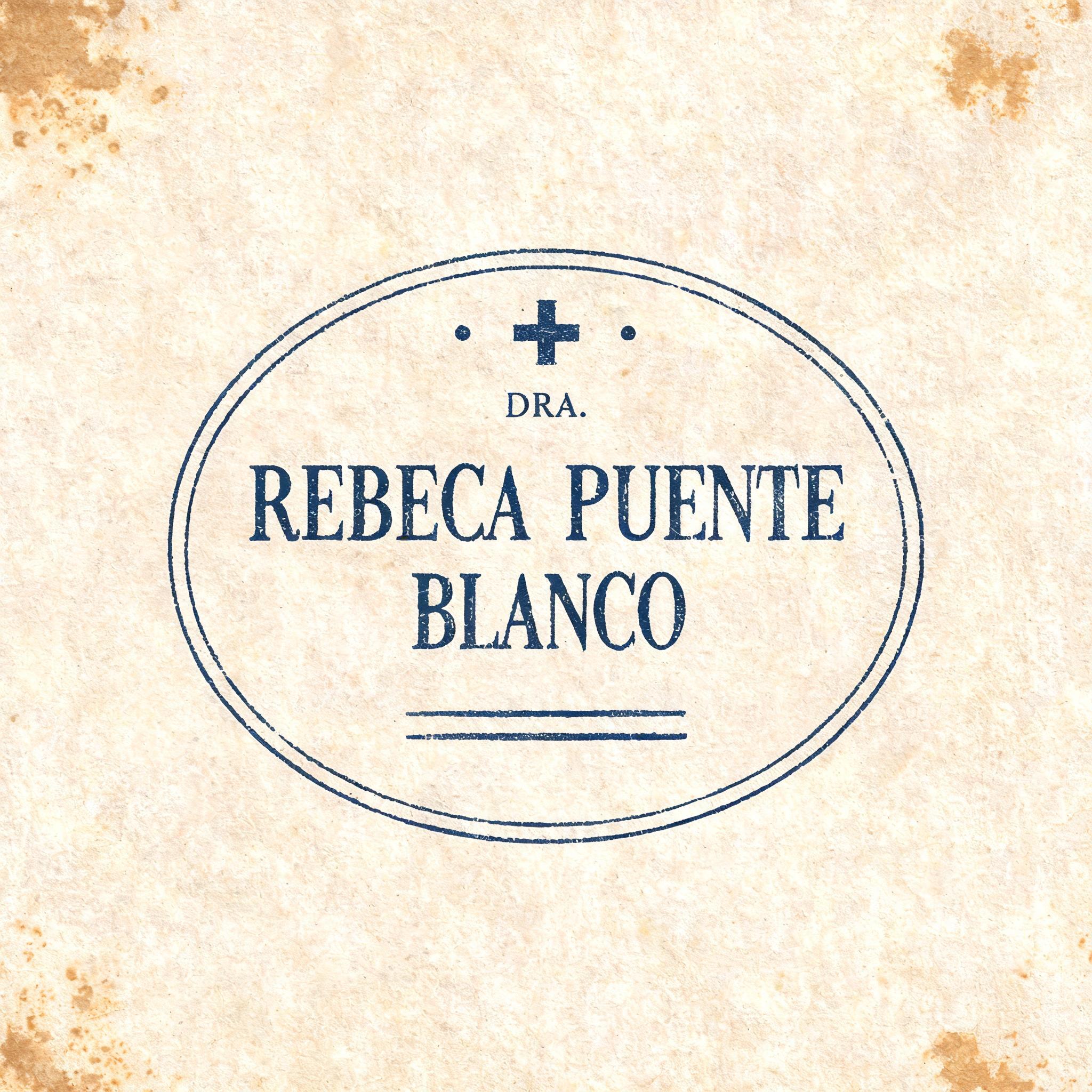 "DRA.
REBECA PUENTE BLANCO" — Vintage | AI Text Effect Generator