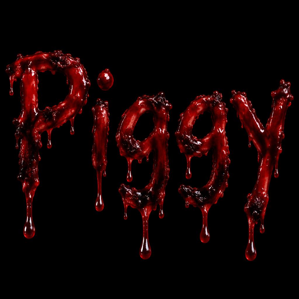 "Piggy" — Drip Font Blood | AI Text Effect Generator