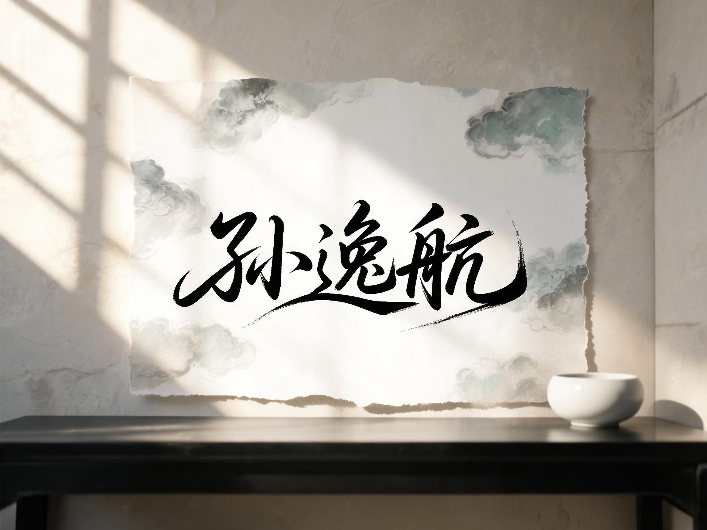 "孙逸航" —  | AI Text Effect Generator