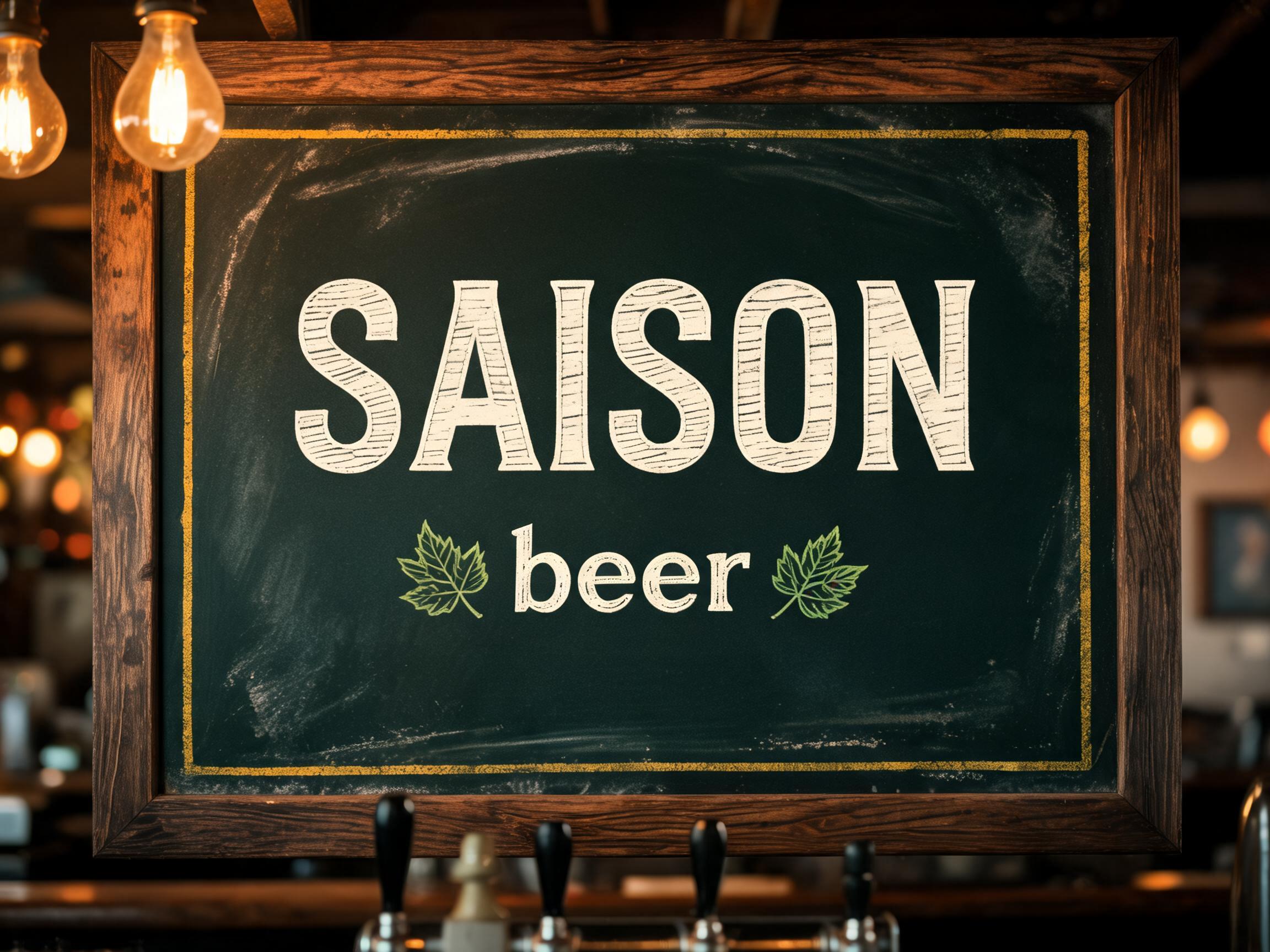 "Saison beer" — Chalk | AI Text Effect Generator