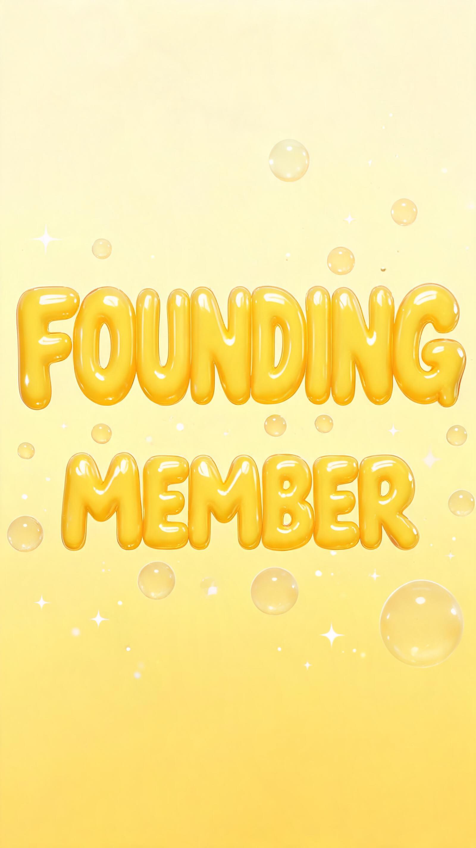 "Founding Member" — Bubble | AI Text Effect Generator