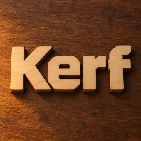 "Kerf" — Laser Cut text effect