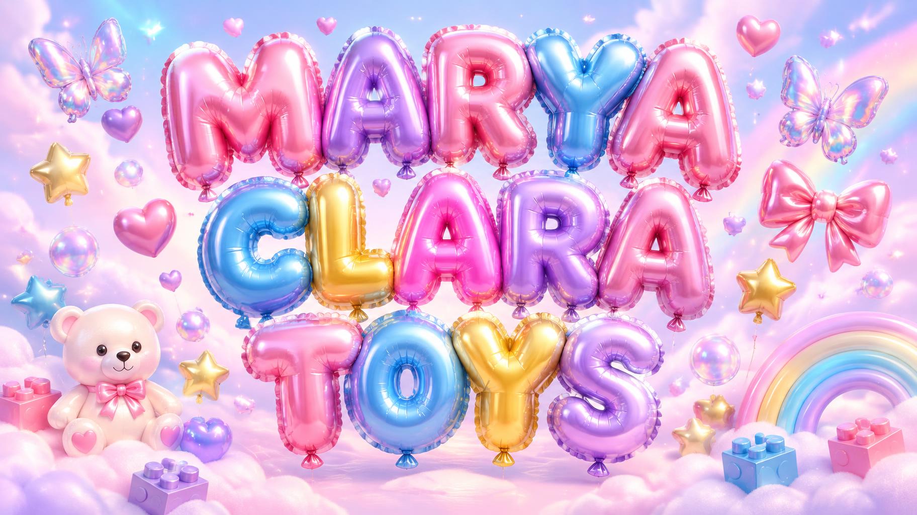 "MARYA CLARA TOYS" — Y2k Bubbly | AI Text Effect Generator