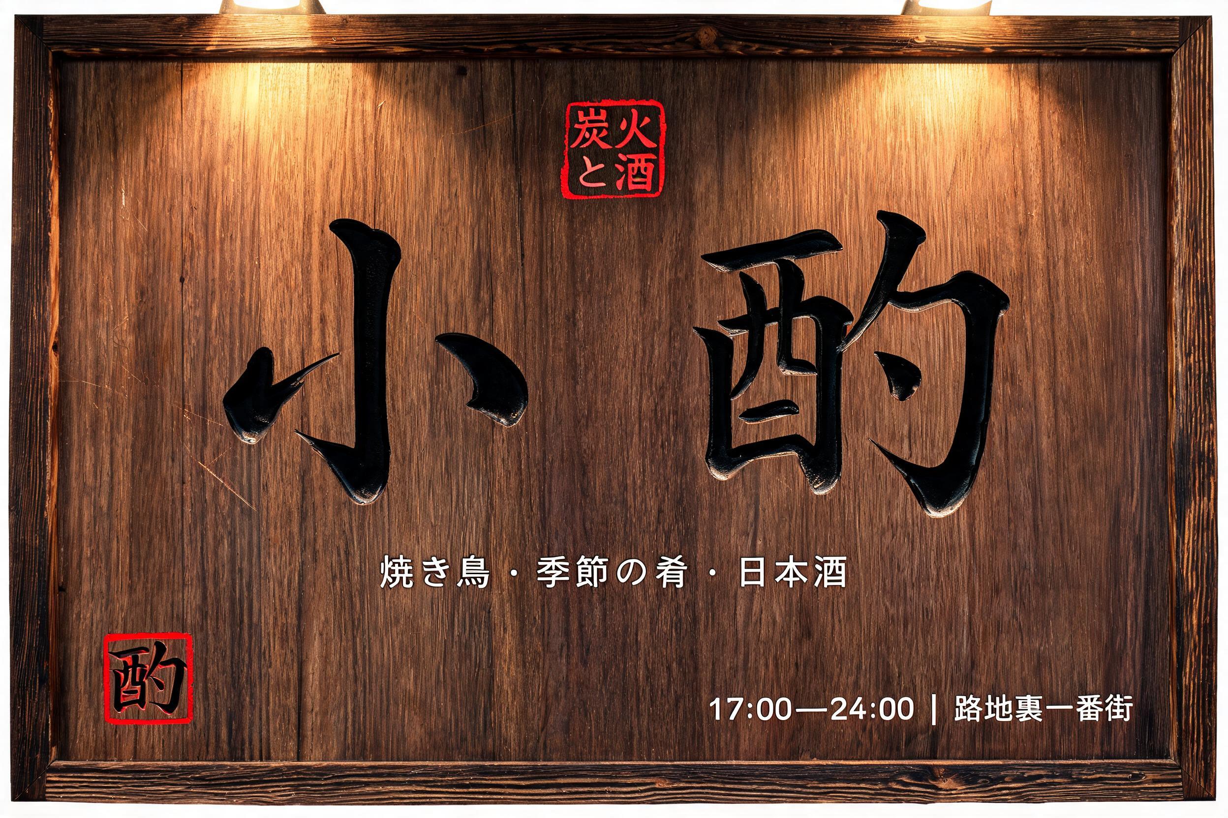 "小酌" — Diy text effect