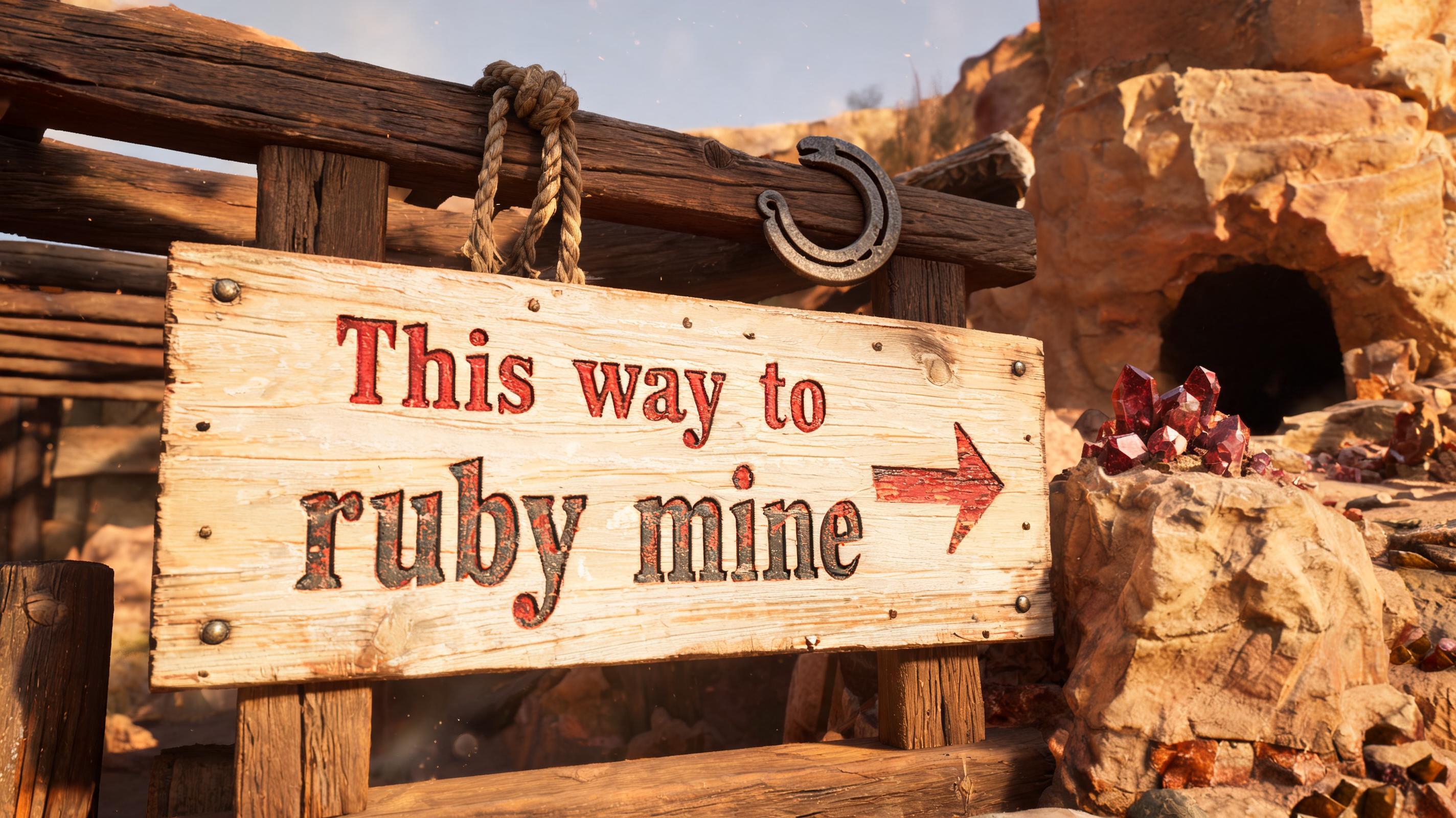 This way to ruby mine