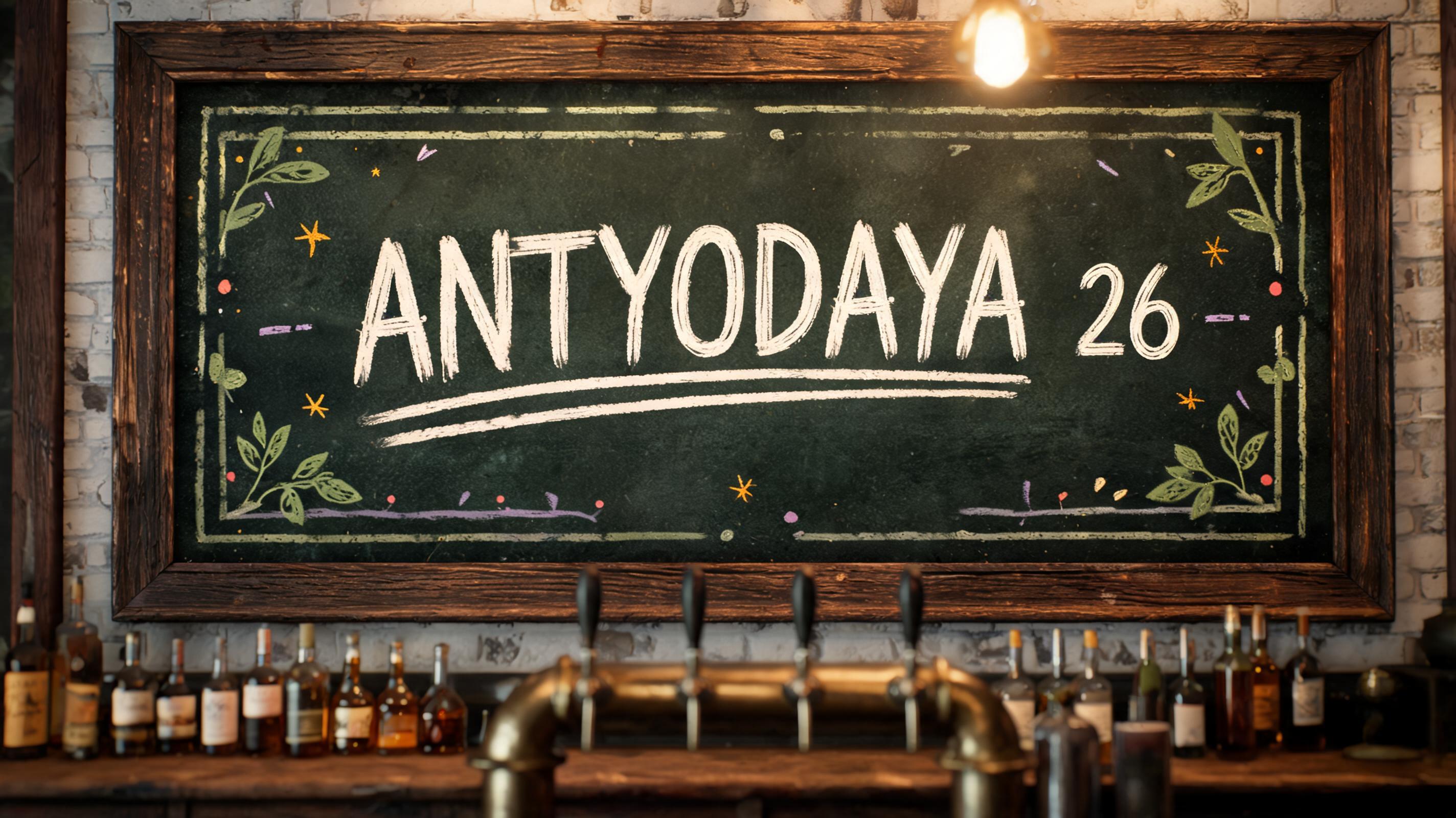 "ANTYODAYA 26" — Chalk | AI Text Effect Generator