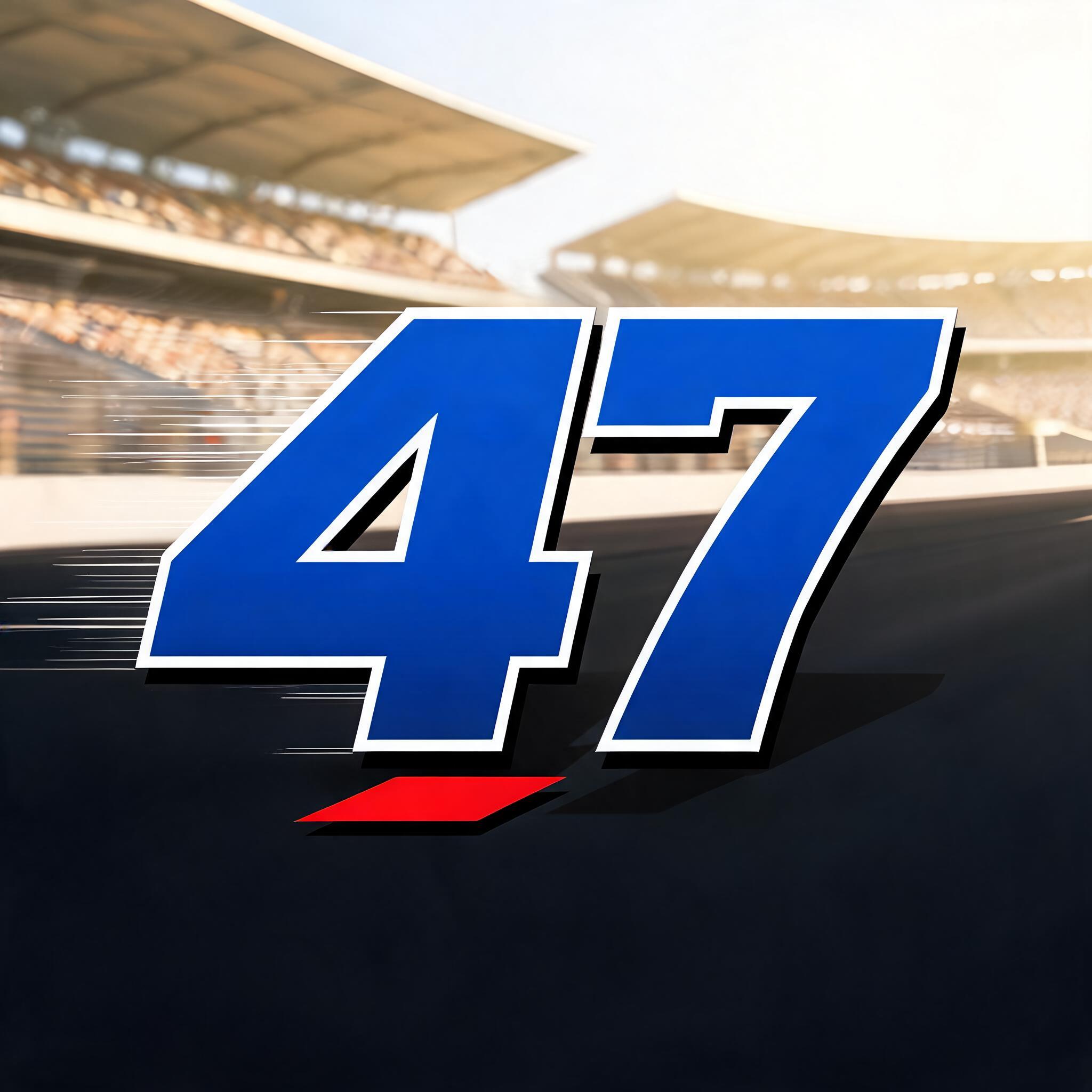"47" — Racing | AI Text Effect Generator
