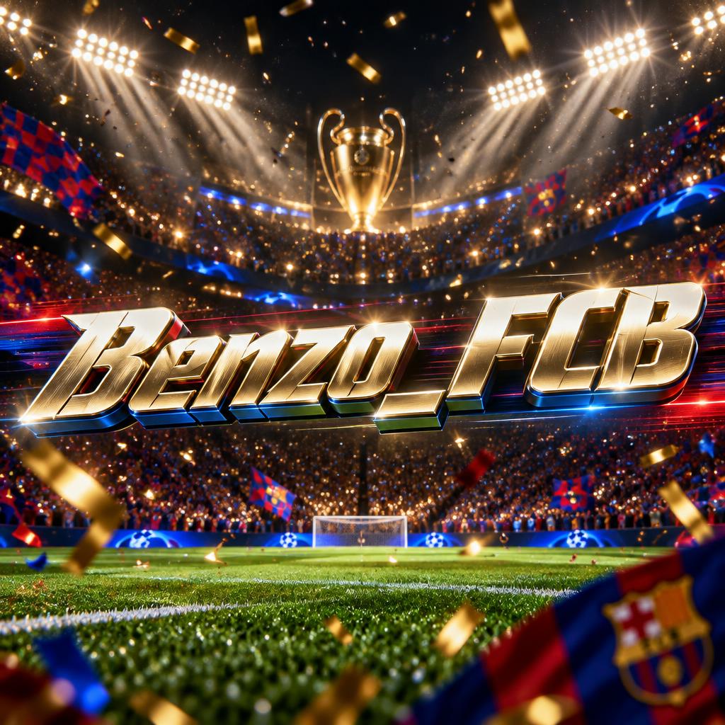 "Benzo_FCB" — Sports Football | AI Text Effect Generator