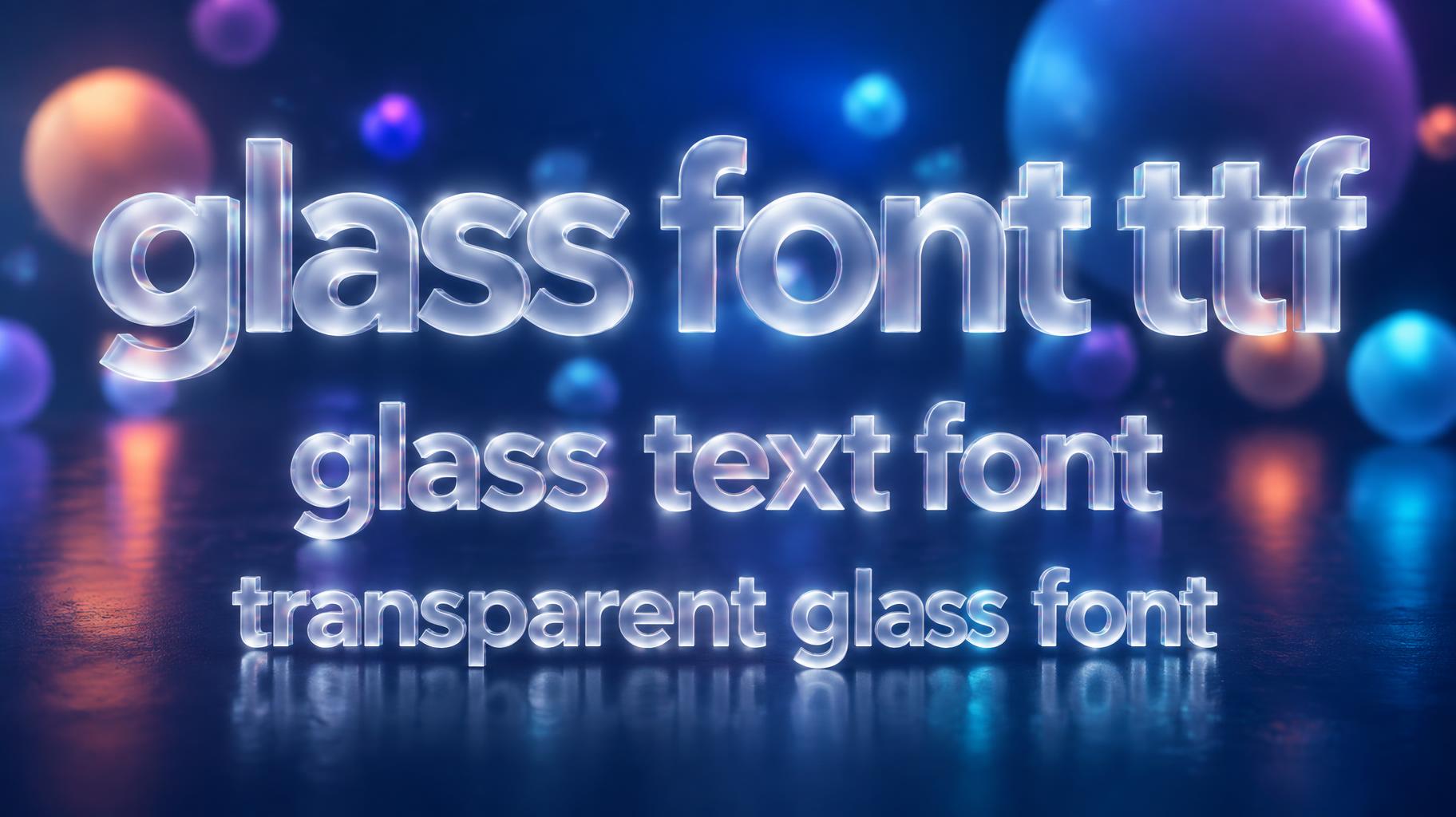 "glass font ttf
glass text font
transparent glass font" — Glass Morphism | AI Text Effect Generator