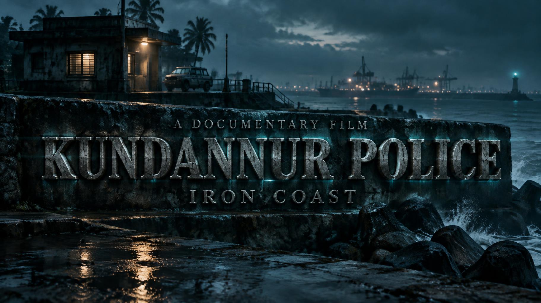 "KUNDANNUR POLICE
IRON COAST
A DOCUMENTARY FILM" — Cinematic Netflix | AI Text Effect Generator