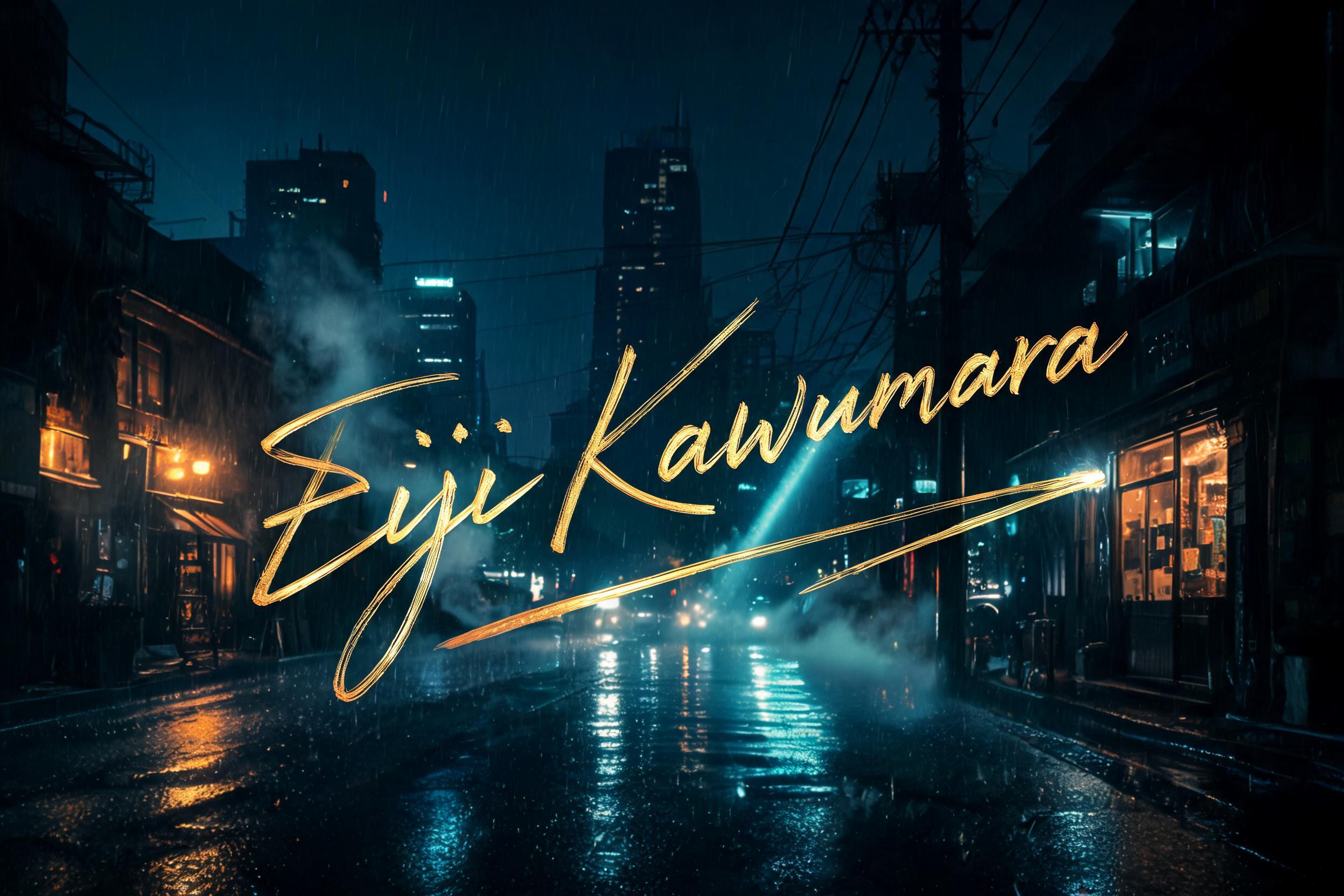 "Eiji Kawamura" — Cinematic | AI Text Effect Generator