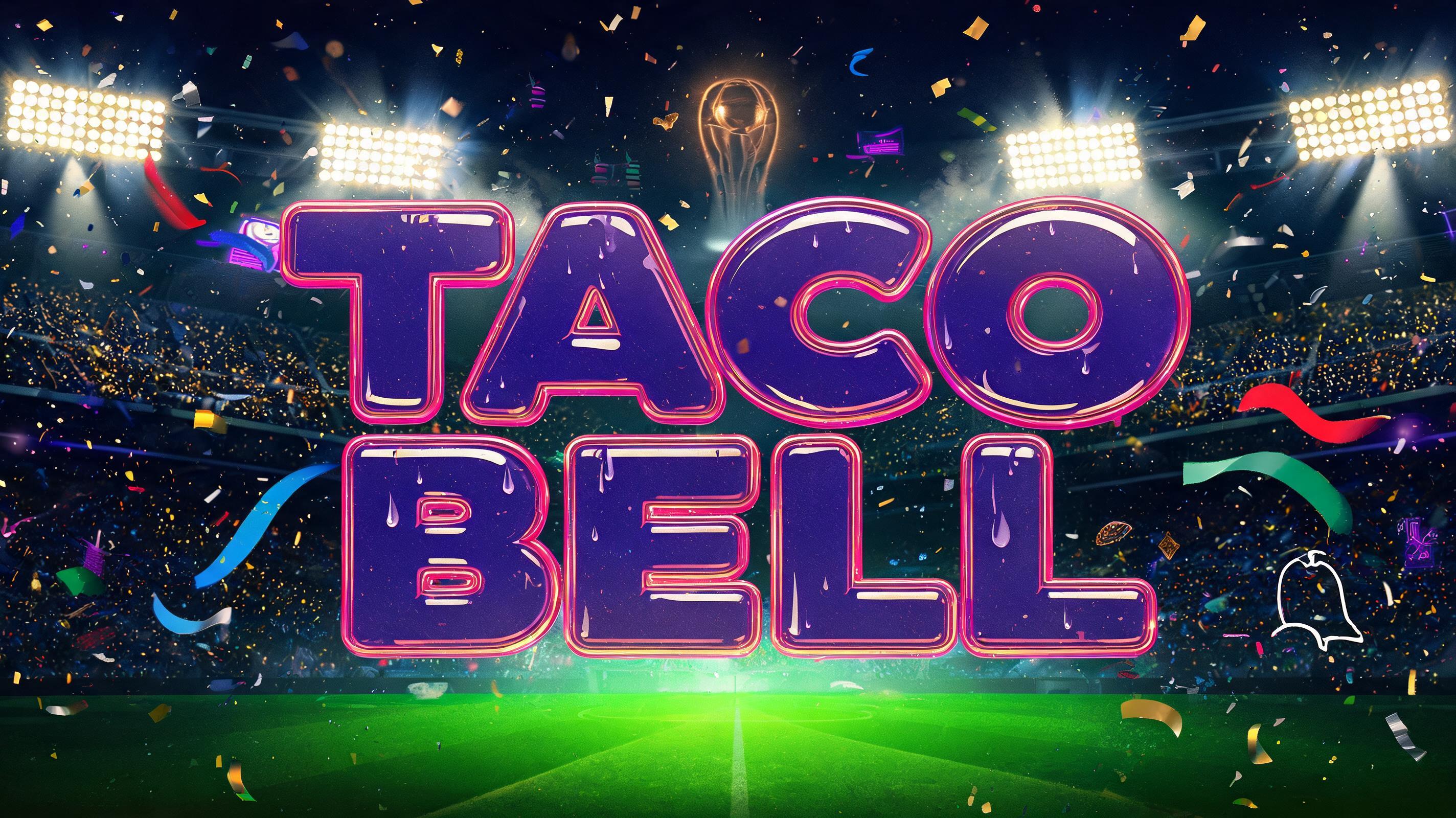 "Taco Bell" — Sports Football | AI Text Effect Generator