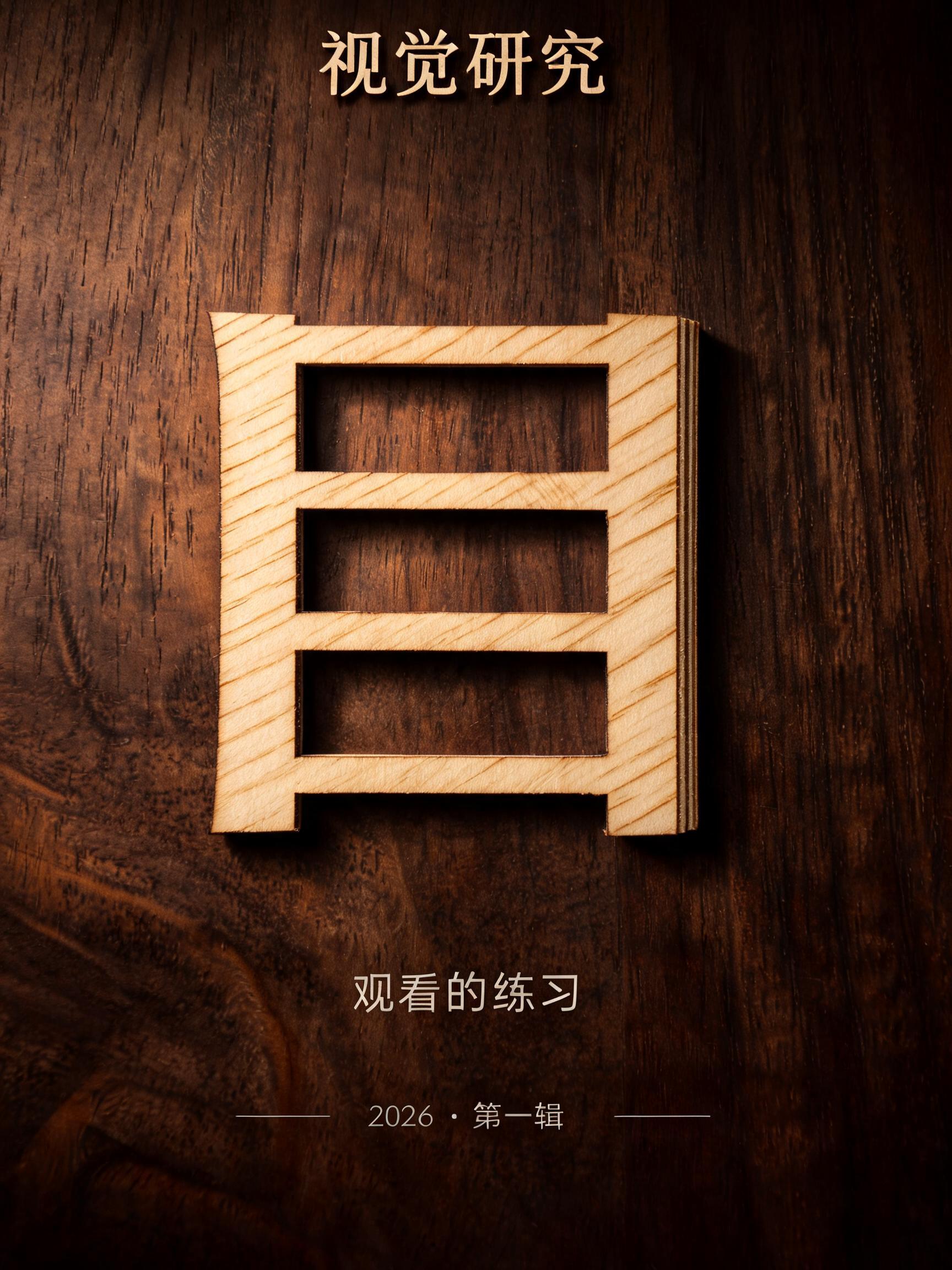 "目" — Laser Cut | AI Text Effect Generator