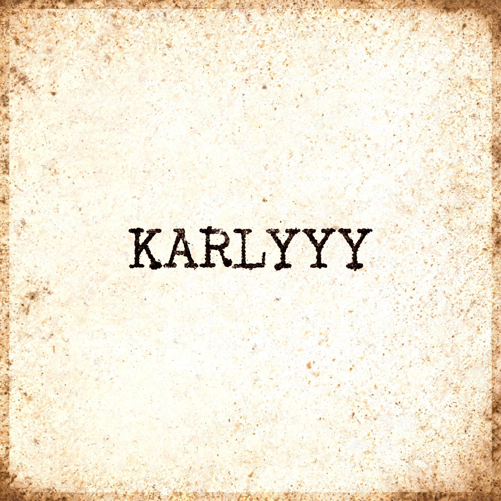 "Karlyyy" — Typewriter text effect