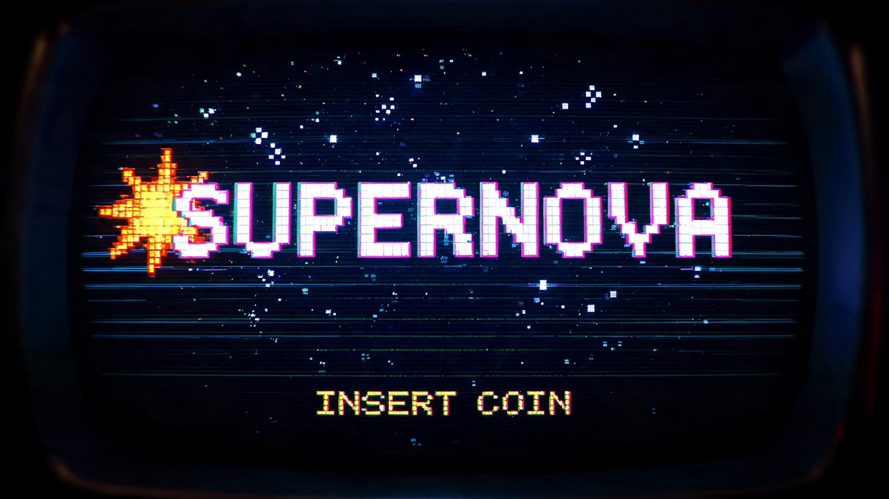 "SUPERNOVA" — Pixel Art | AI Text Effect Generator