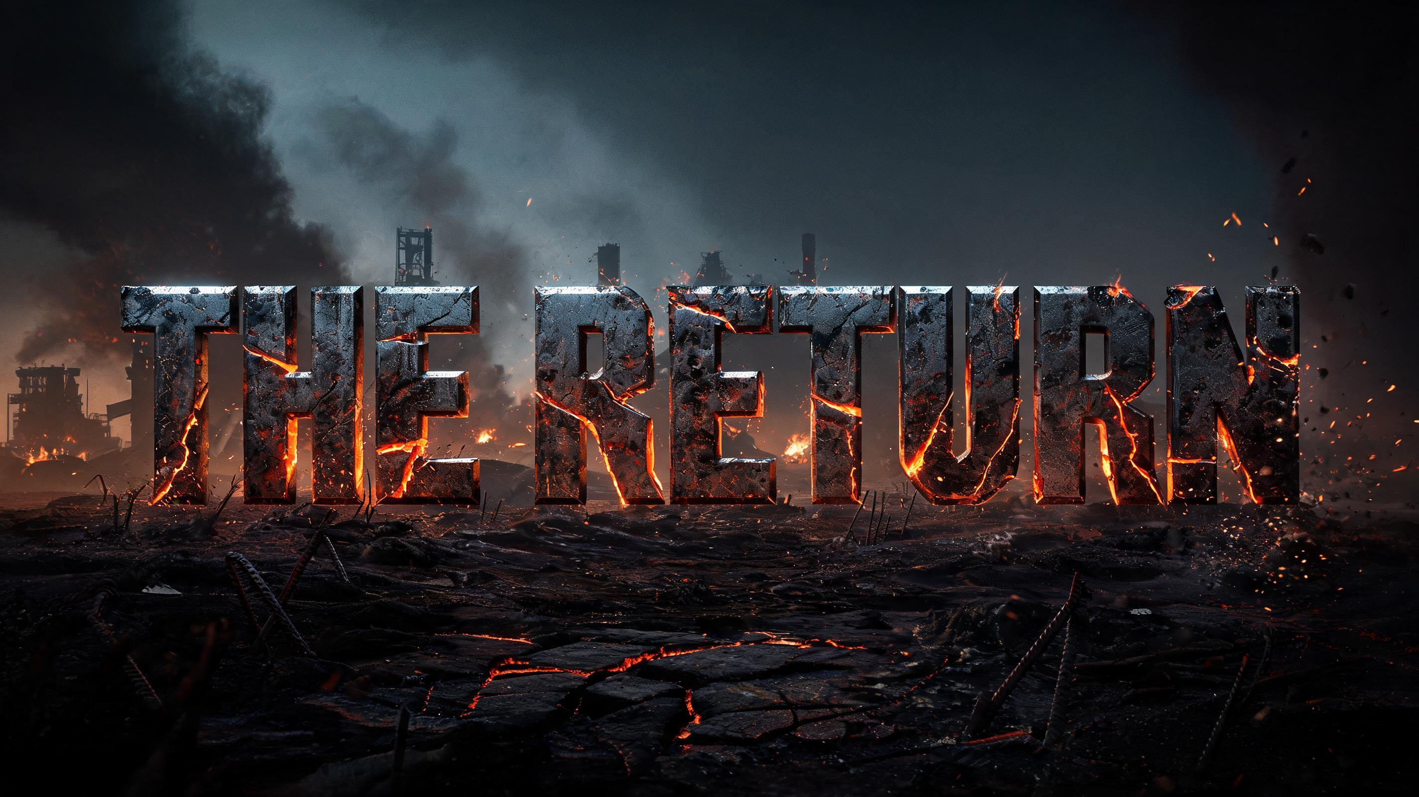 "THE RETURN" — Post Apocalyptic | AI Text Effect Generator
