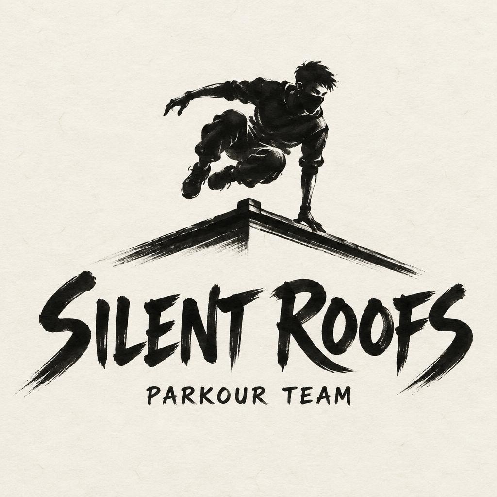 "SILENT ROOFS
PARKOUR TEAM" — Brush Japanese Ink | AI Text Effect Generator