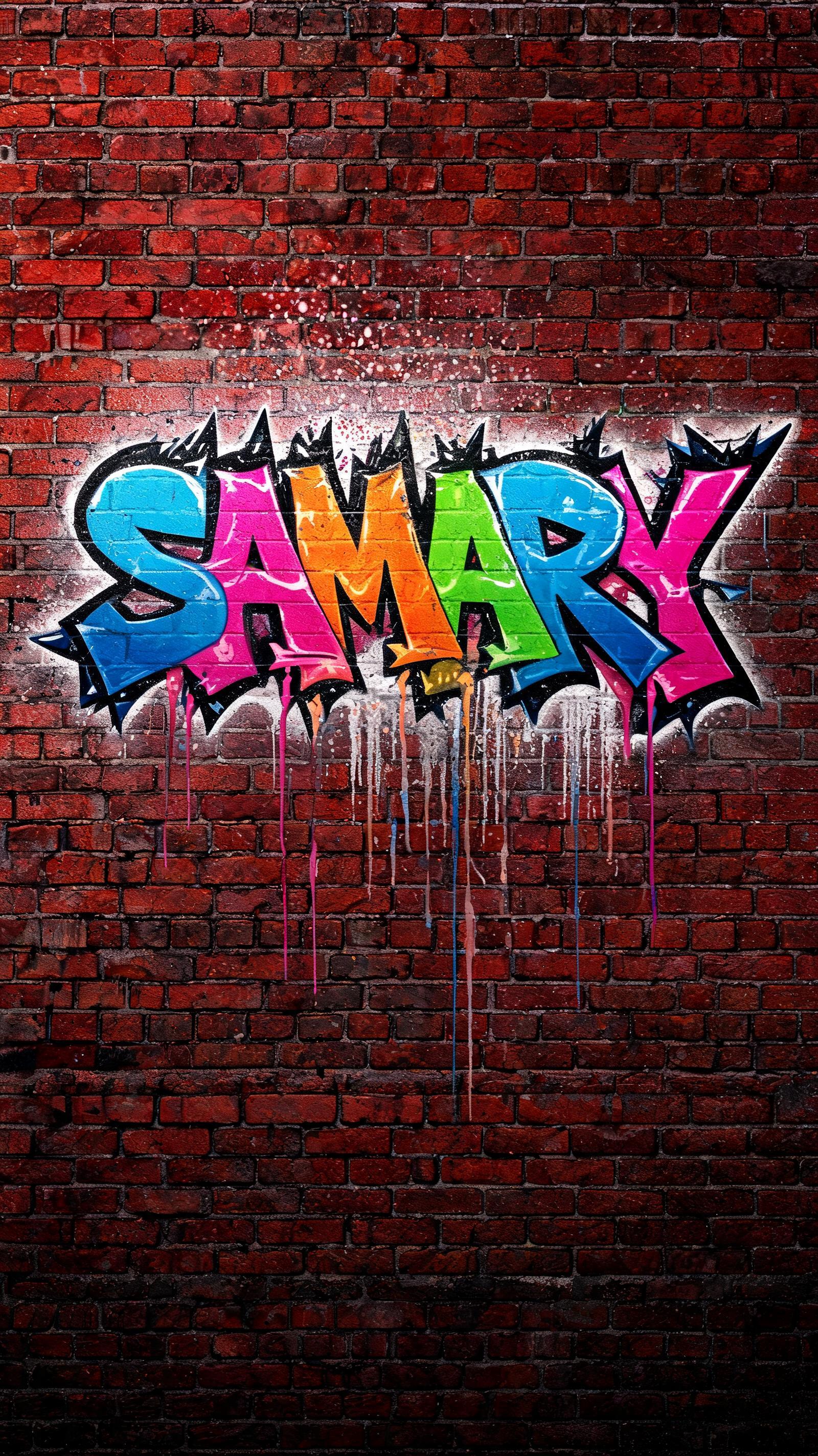 "Samary" — Graffiti | AI Text Effect Generator