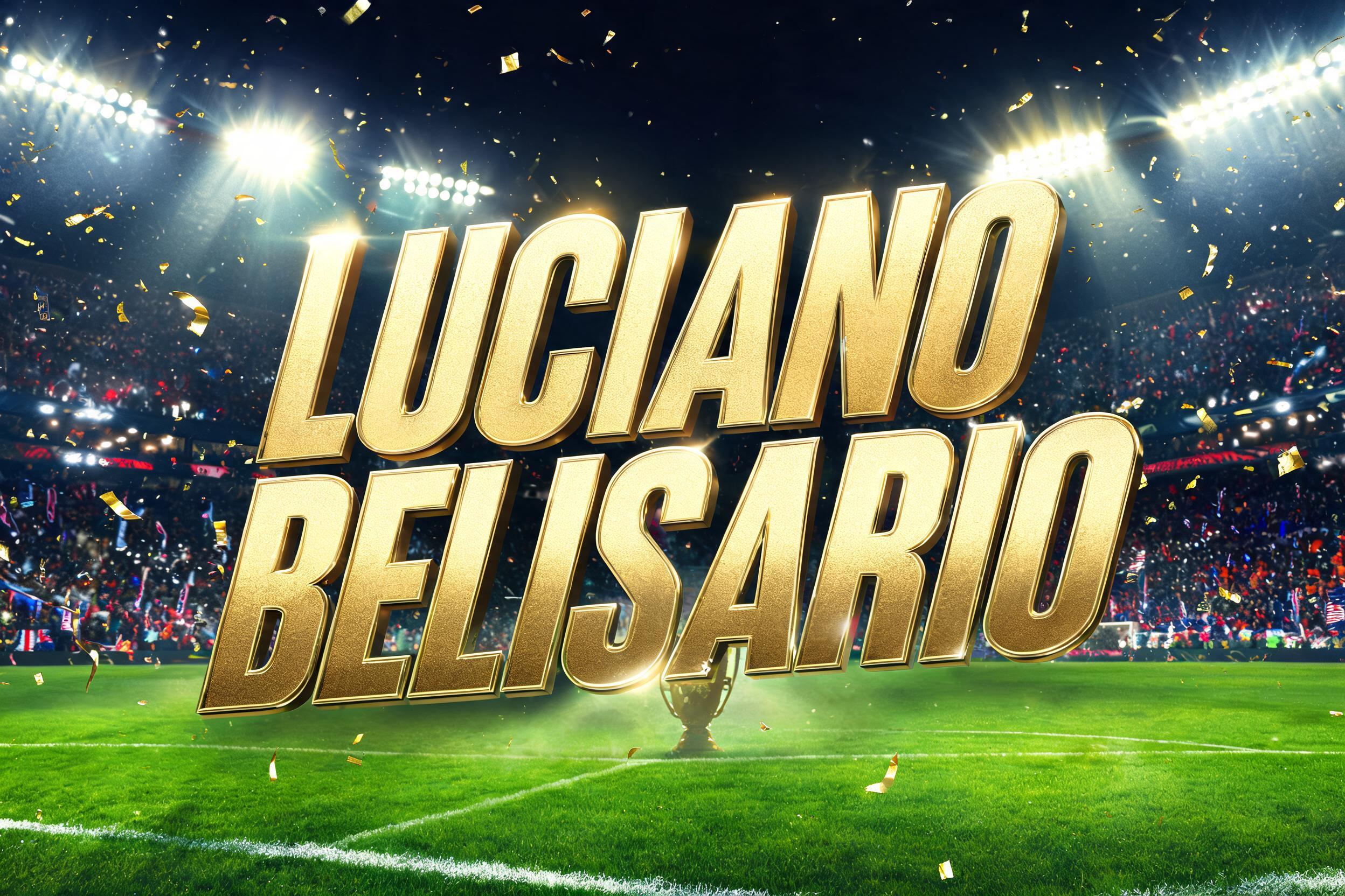 "Luciano Belisario" — Sports Football | AI Text Effect Generator