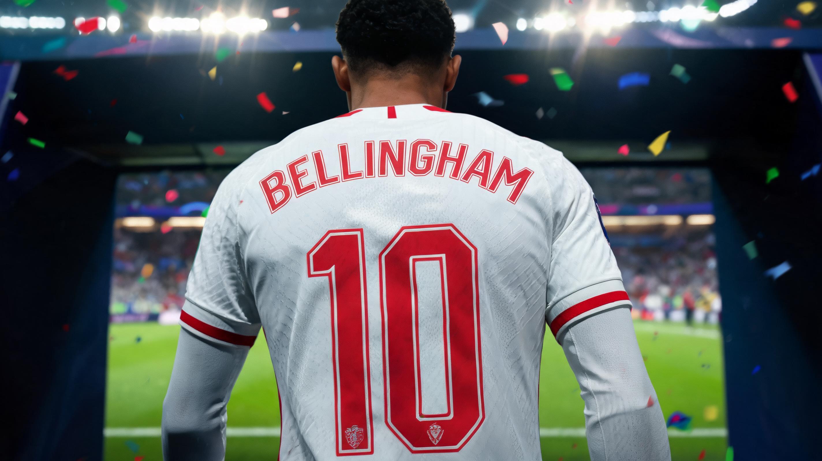 "BELLINGHAM
10" — Sports Football | AI Text Effect Generator