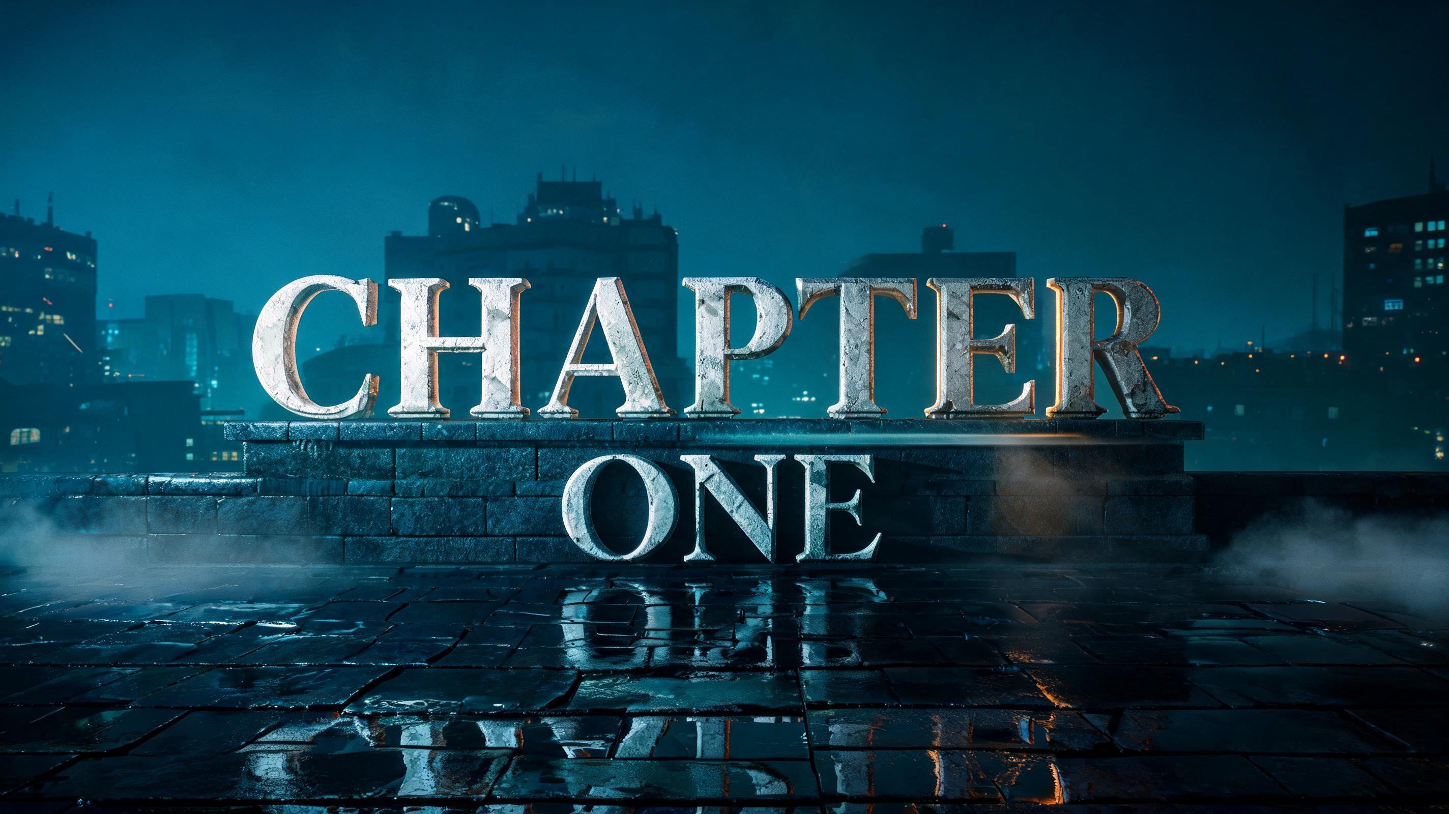"CHAPTER ONE" — Cinematic Netflix text effect