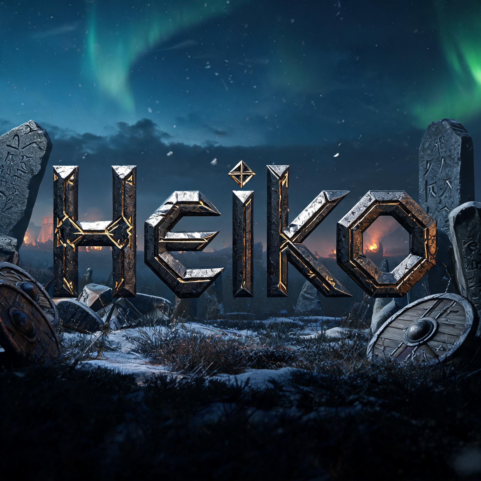 "Heiko" — Viking | AI Text Effect Generator