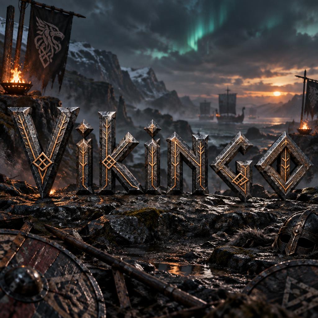 "Vikingo" — Viking | AI Text Effect Generator