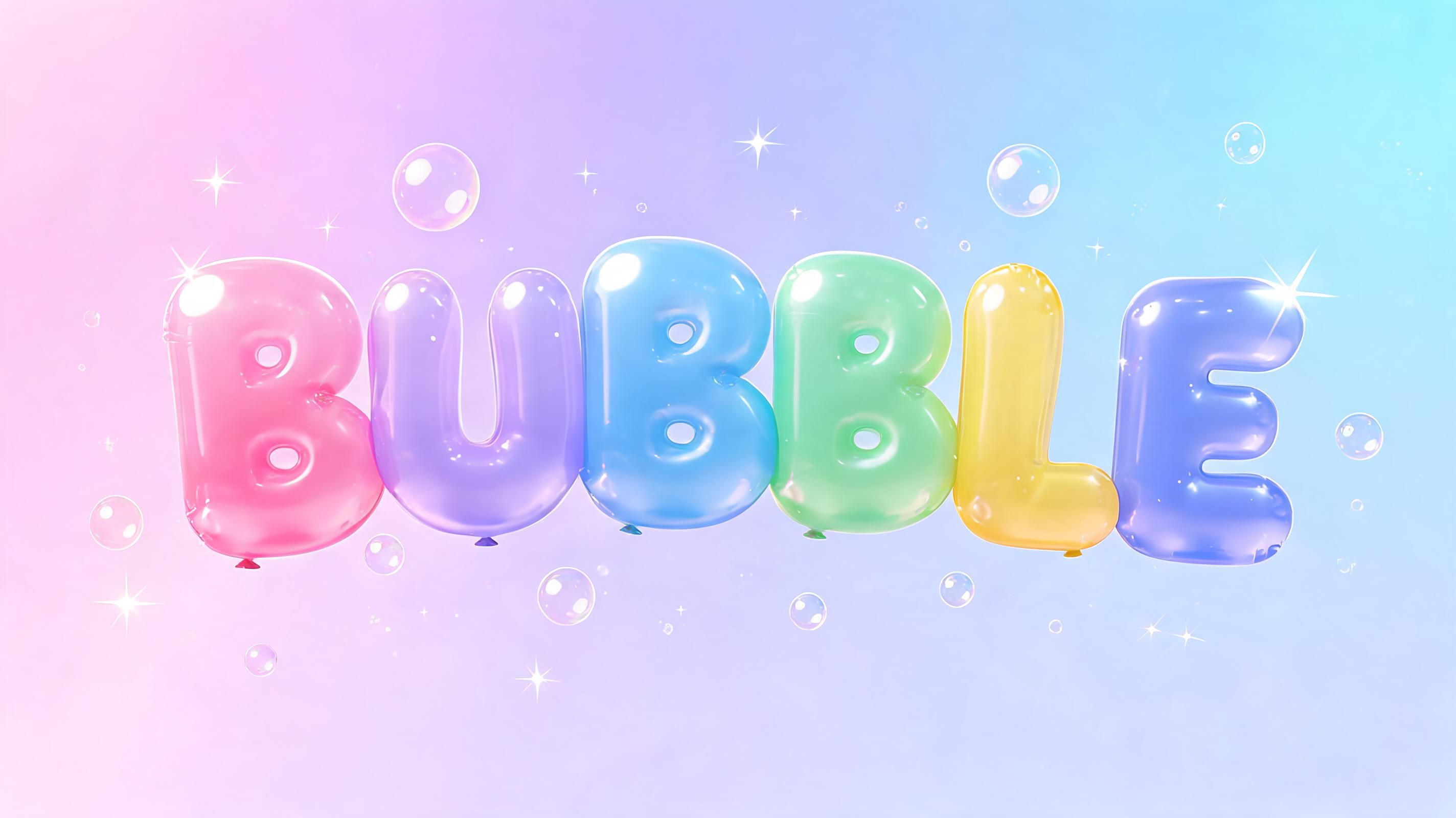"BUBBLE" — Bubble | AI Text Effect Generator