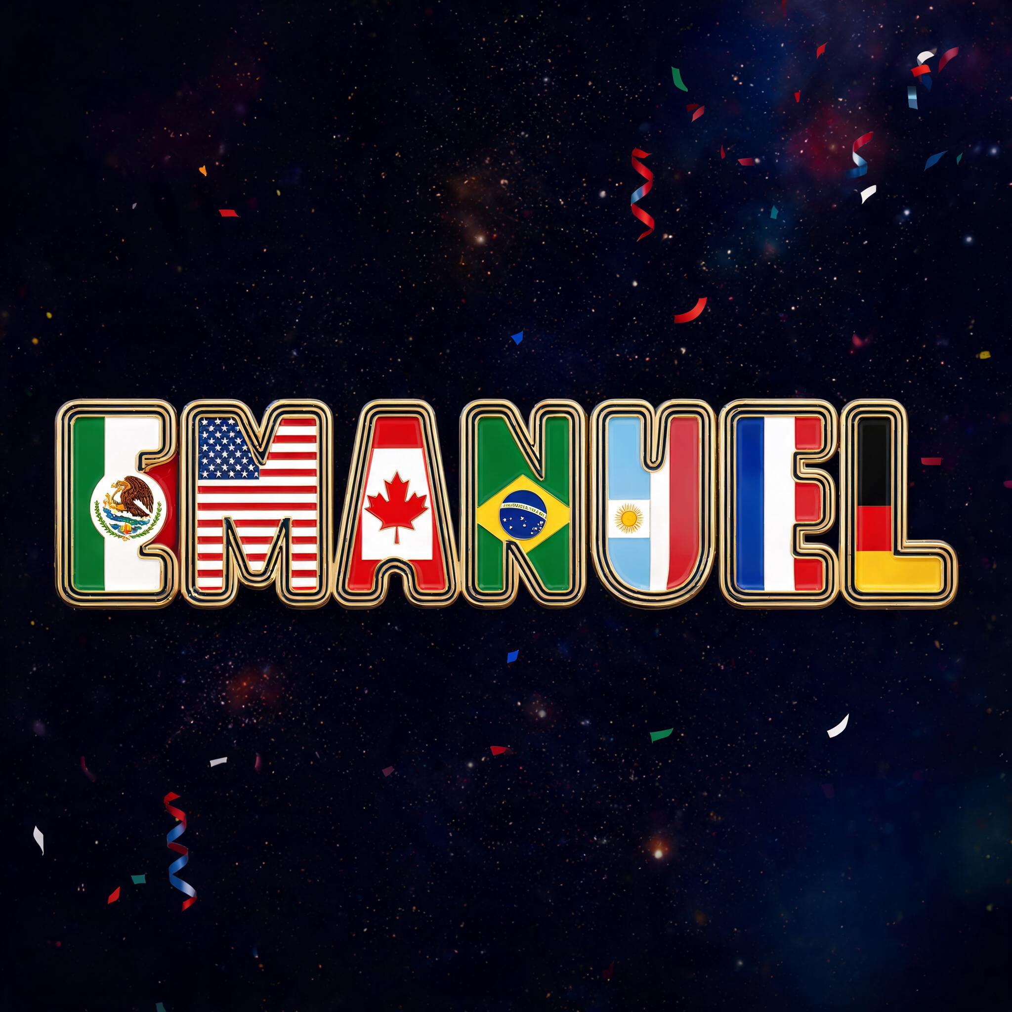 "EMANUEL" — Sports Football | AI Text Effect Generator