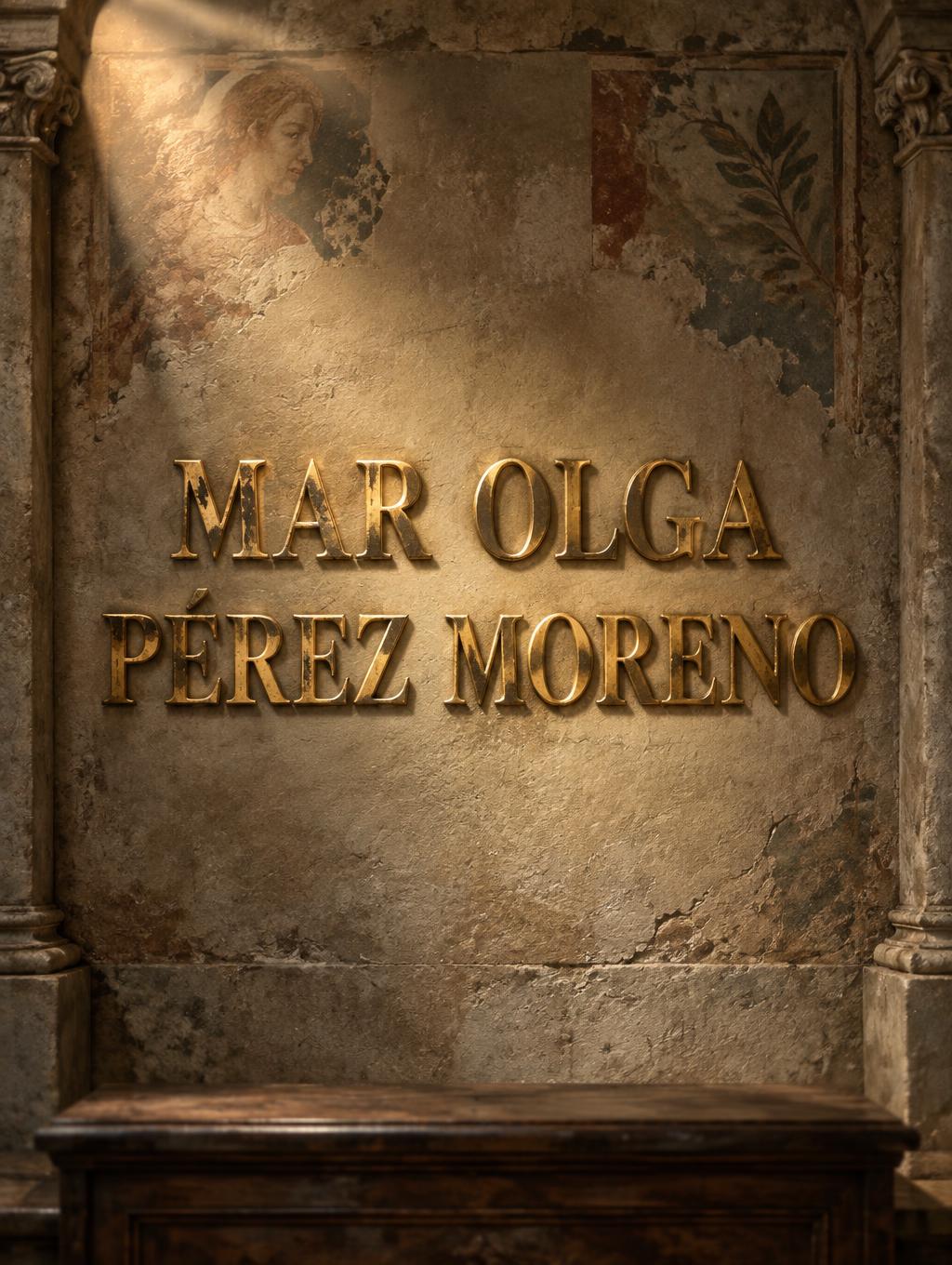 "MAR OLGA PÉREZ MORENO" —  | AI Text Effect Generator