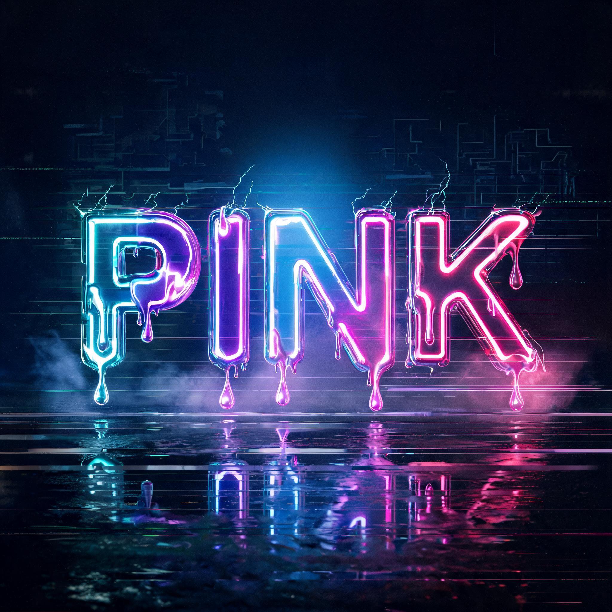 "PINK" — Cyberpunk | AI Text Effect Generator